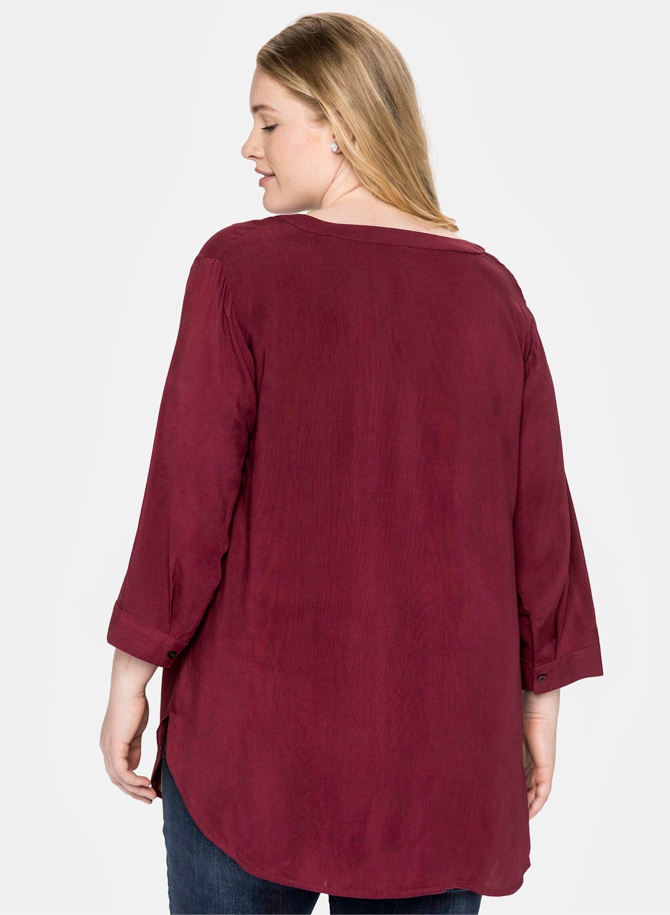 Sheego Long Blouse Wine Red 48 2