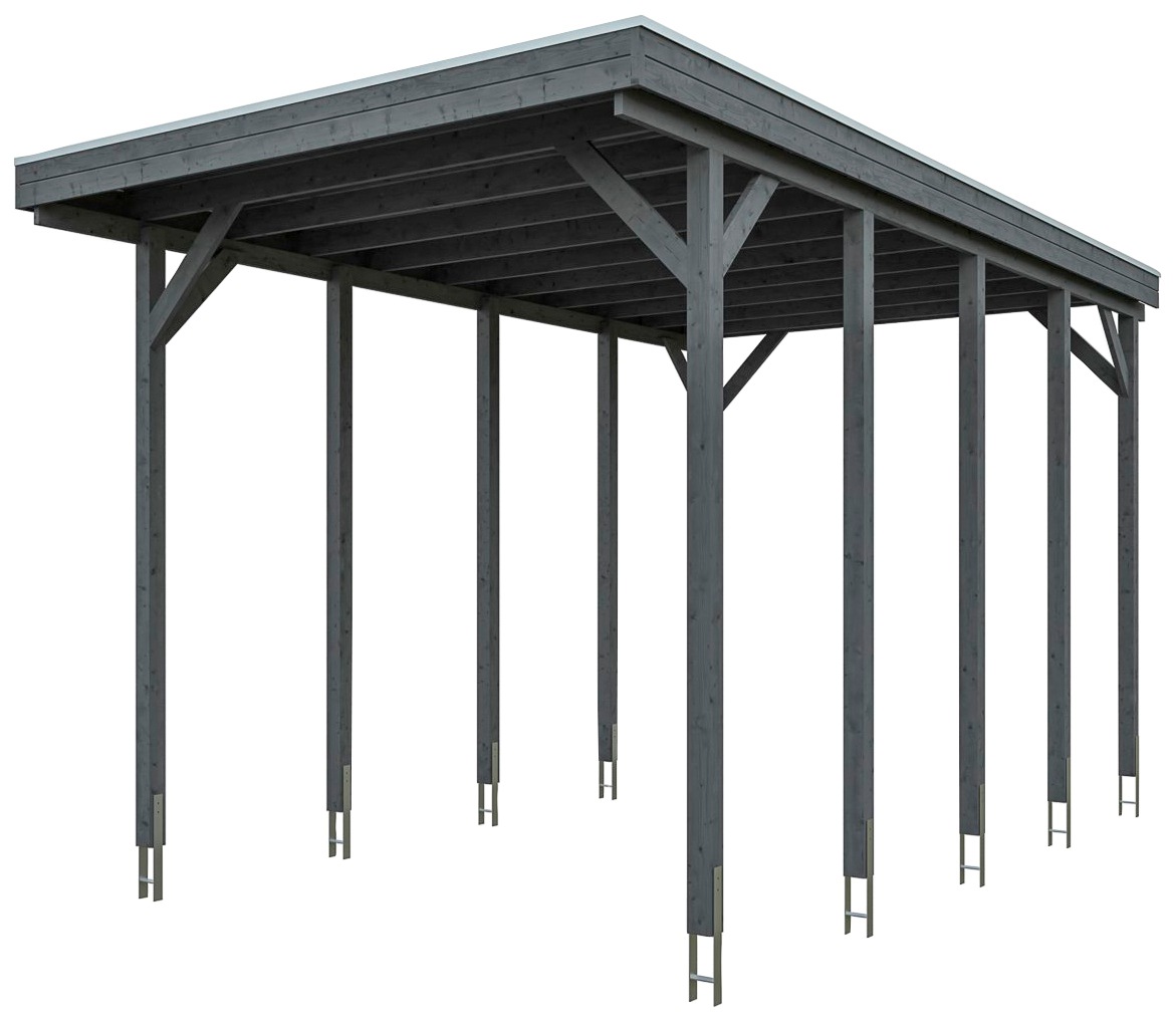 Skanholz Einzelcarport »Caravan-Friesland«, 355 cm, dunkelgrau