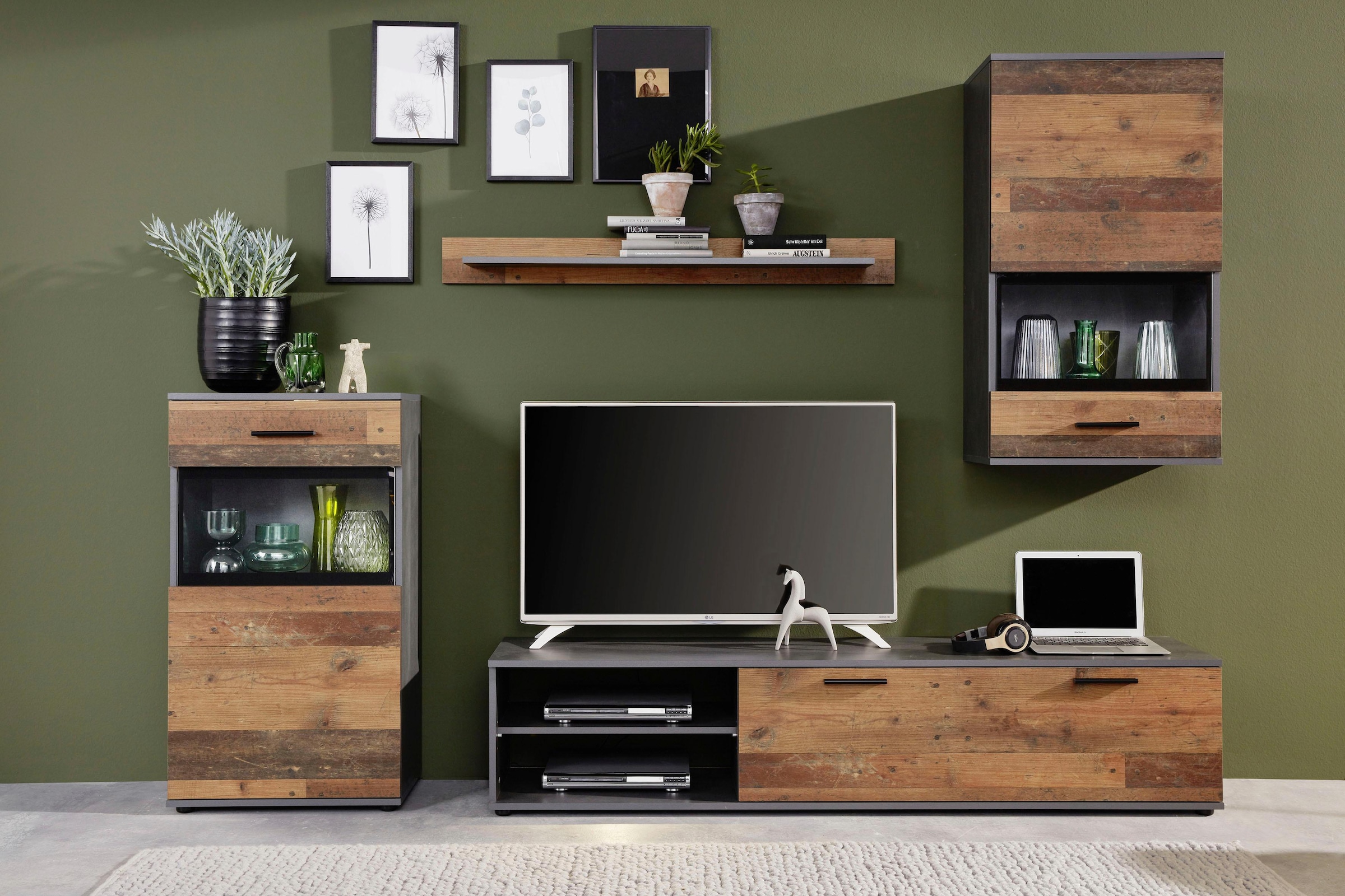 Home affaire Wohnwand "Mansfield" 4 Stk. tlg. günstig online kaufen