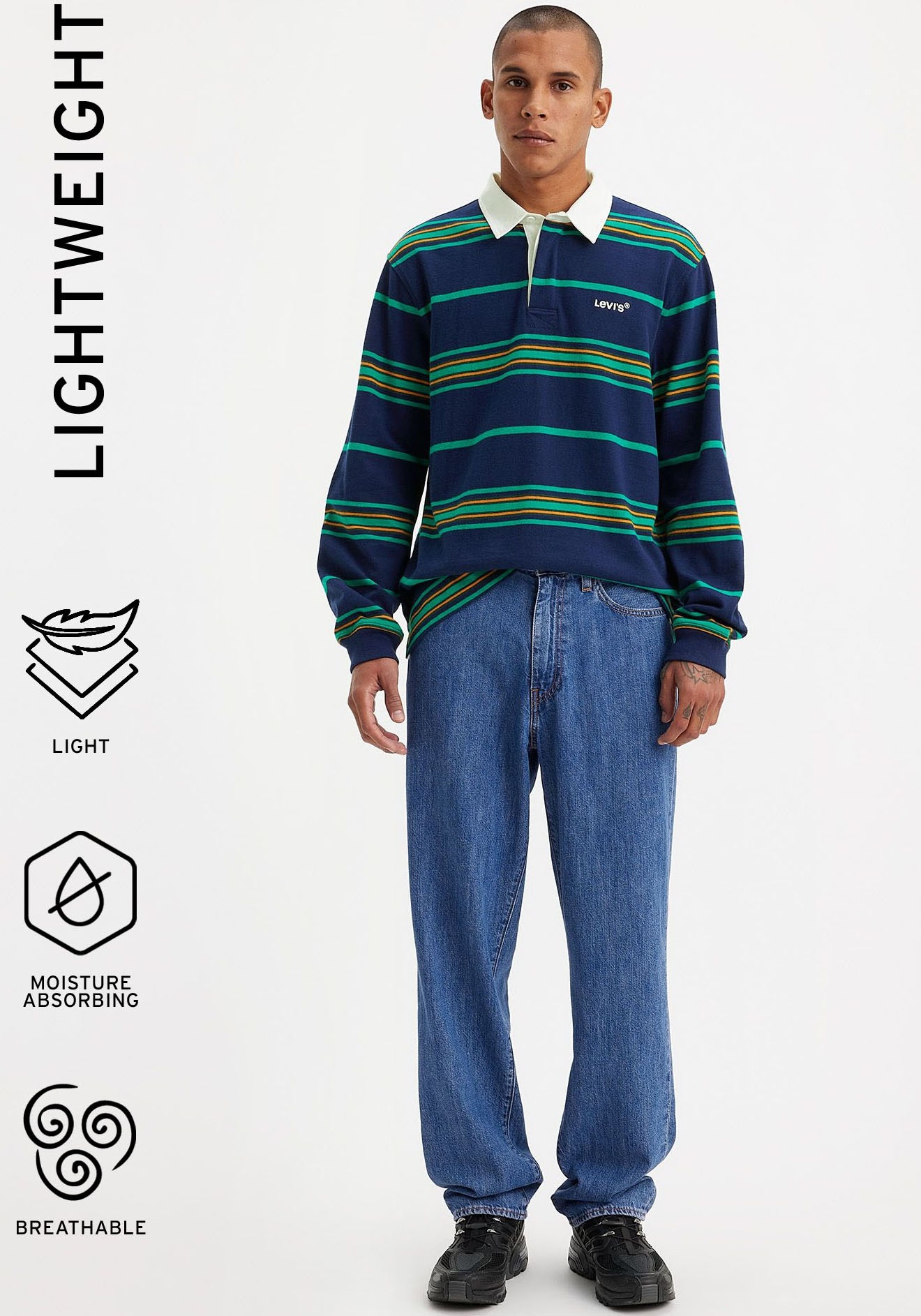 Levis Loose-fit-Jeans "568 STAY LOOSE", mit Leinenanteil günstig online kaufen