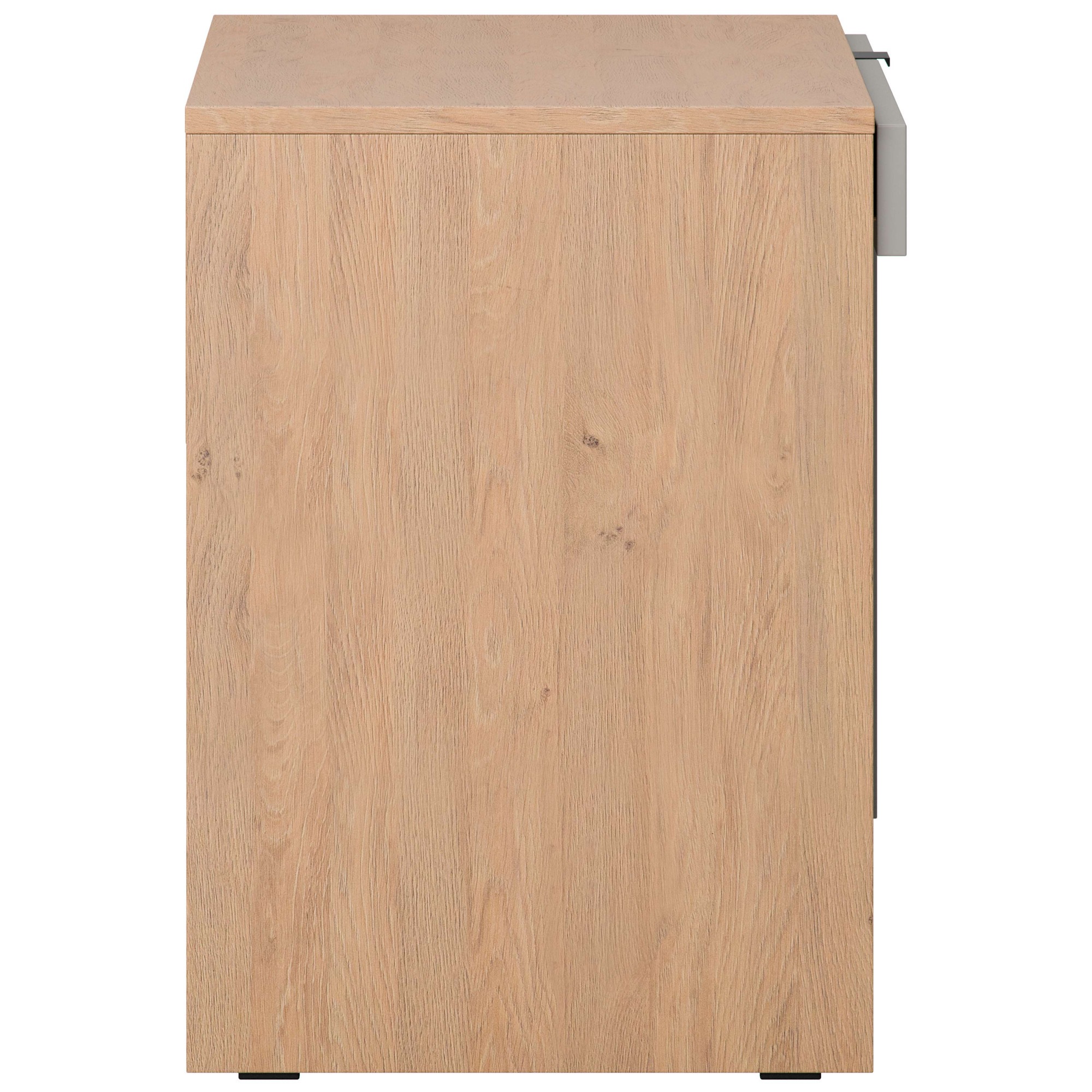 VOX Schreibtisch »SIMPLE Computertisch mit Stauraum, Maße B/T/H: 110/55/86,7 cm«, Bürotisch mit Schublade & Schrank in 3 Farben erhältlich, Metallgriffe