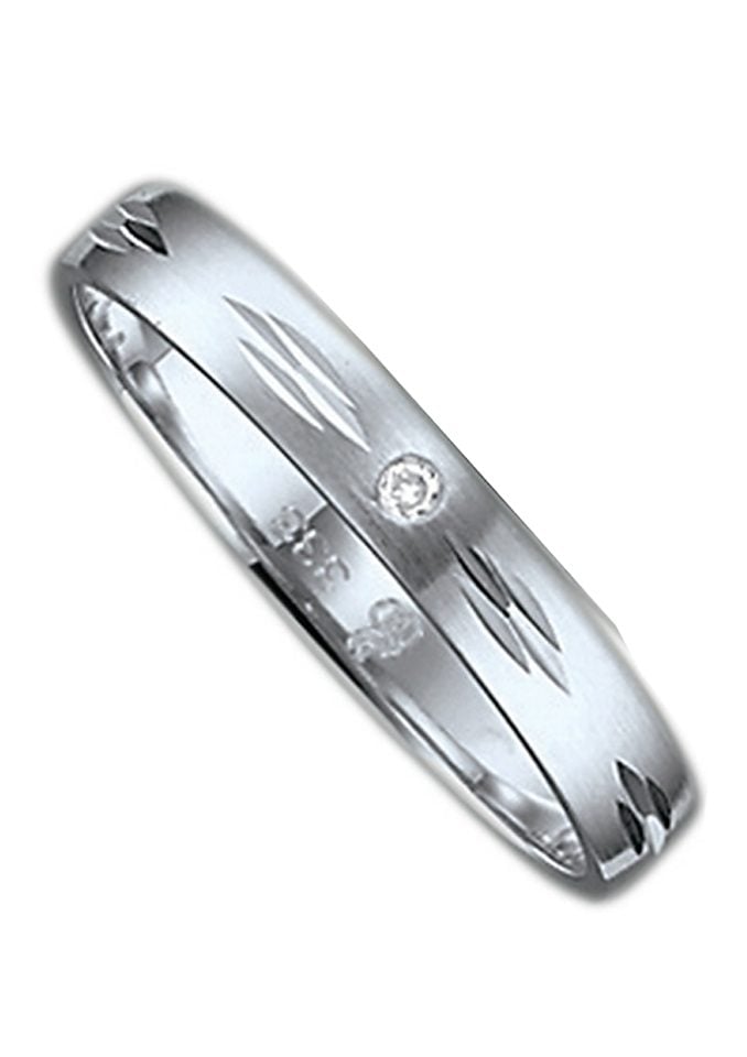 Firetti Liebe Wedding Ring 9 Karat White Gold Size 17