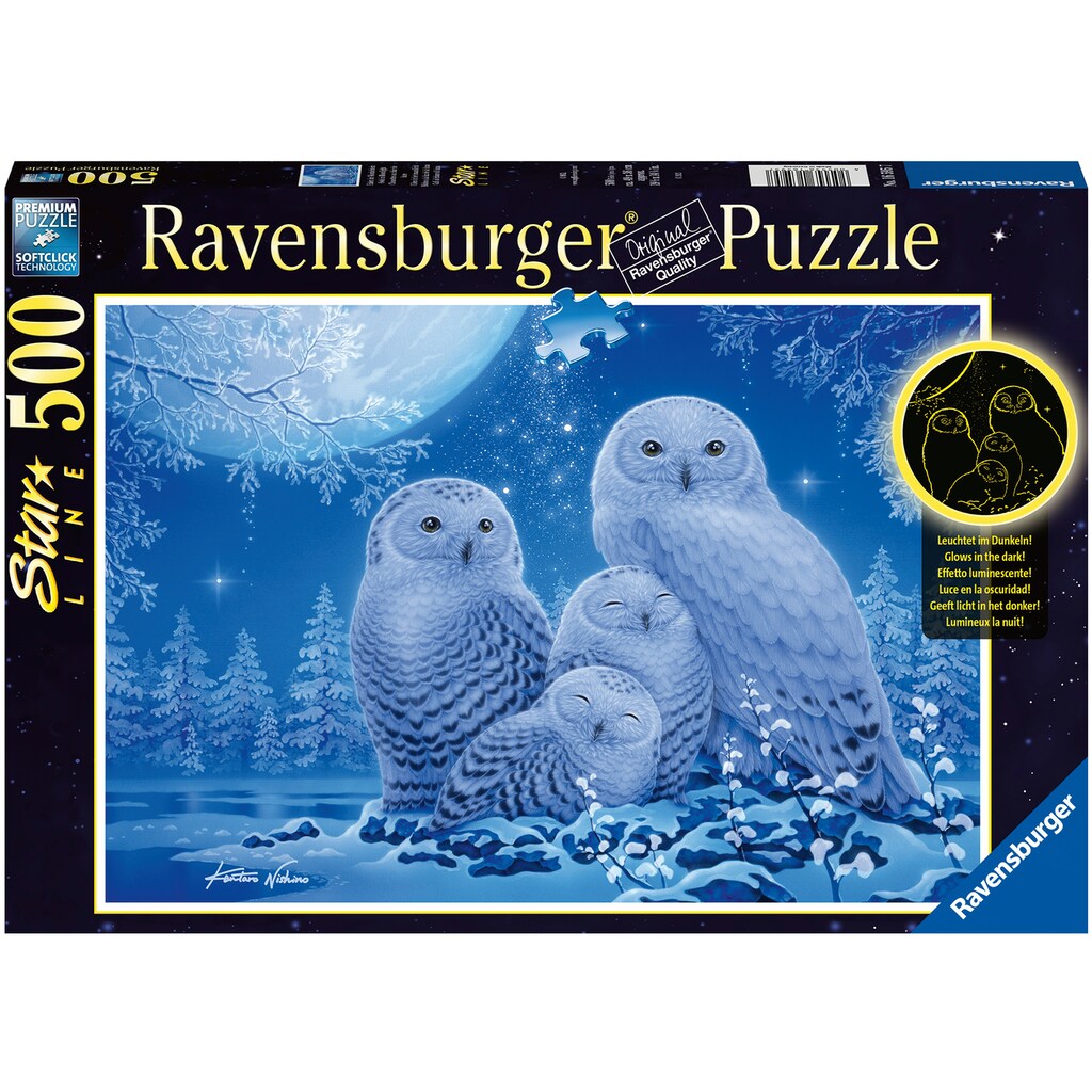 Ravensburger Puzzle »Star Line - Eulen im Mondschein«