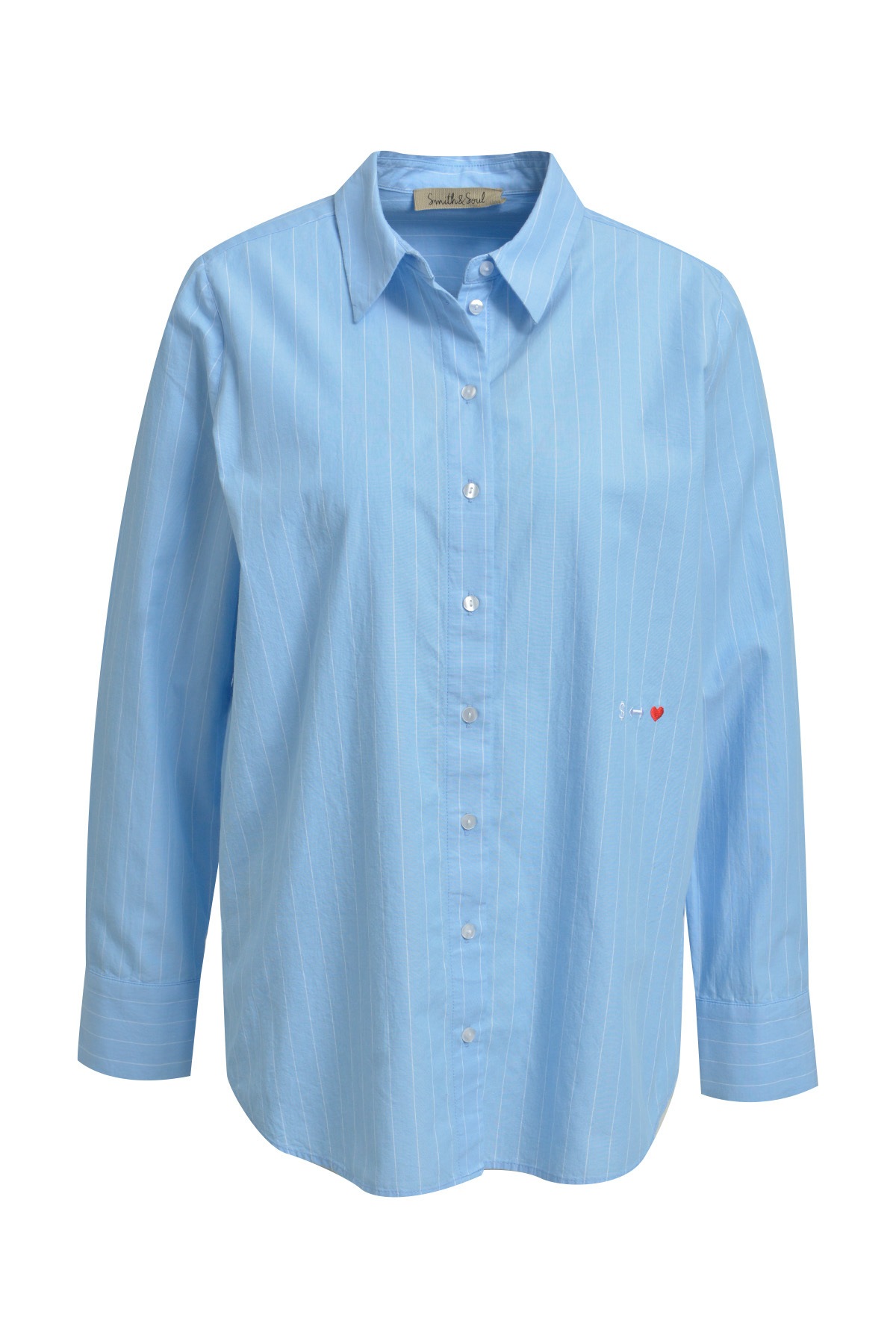 Smith & Soul Langarmbluse aus Baumwolle günstig online kaufen