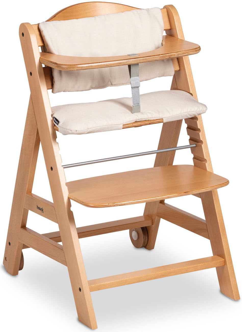 Hauck Hochstuhl "Beta+" () mit Holzrädern; FSC - schützt Wald günstig online kaufen