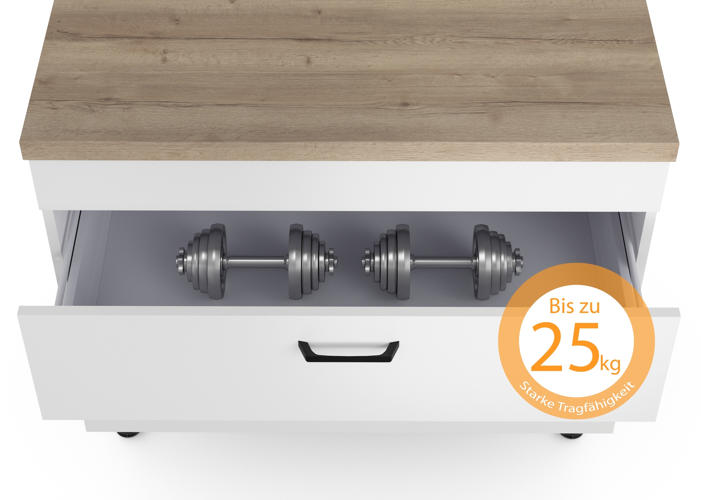 KOCHSTATION Küchenzeile »KS-Lucy« Breite 240 cm, Soft-Close, inkl. Zubehör, wahlweise mit Geschirrspüler