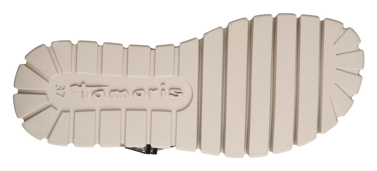 Tamaris Plateausandale  Sommerschuh, Plateausandalale in veganer Verarbeitung