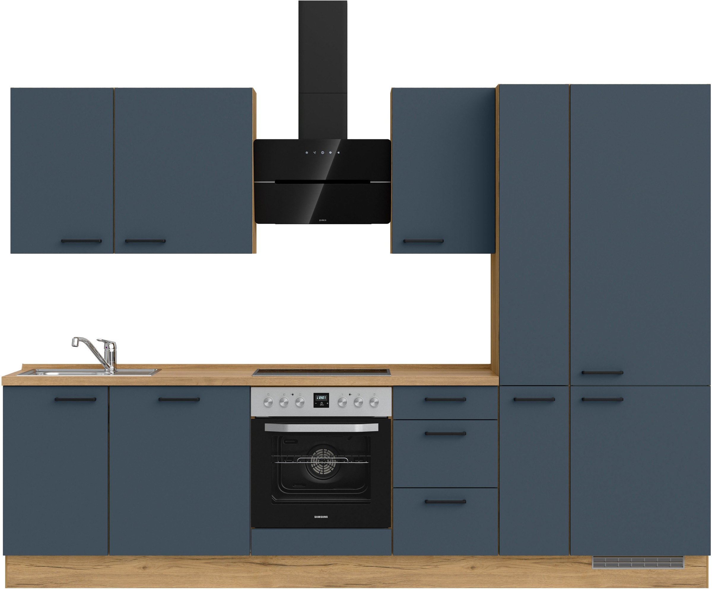 nobilia Küchenzeile ""Easytouch II", NEU: individuell anpassbar mit gratis Profi-Beratung" vormontiert, Breite 300 cm, Ausrichtung wählbar, wahlw. mit E-Geräten