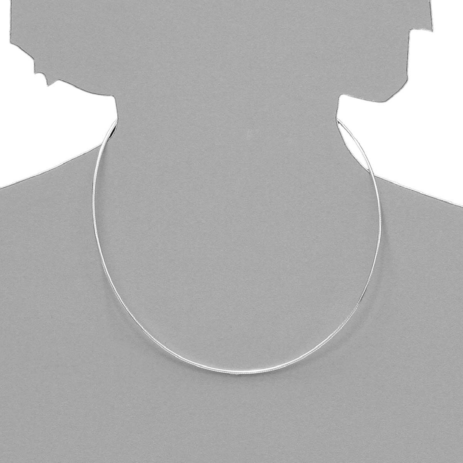OSTSEE-SCHMUCK Halsreif »- Omega 1,4 mm - Silber 925/000 -,«