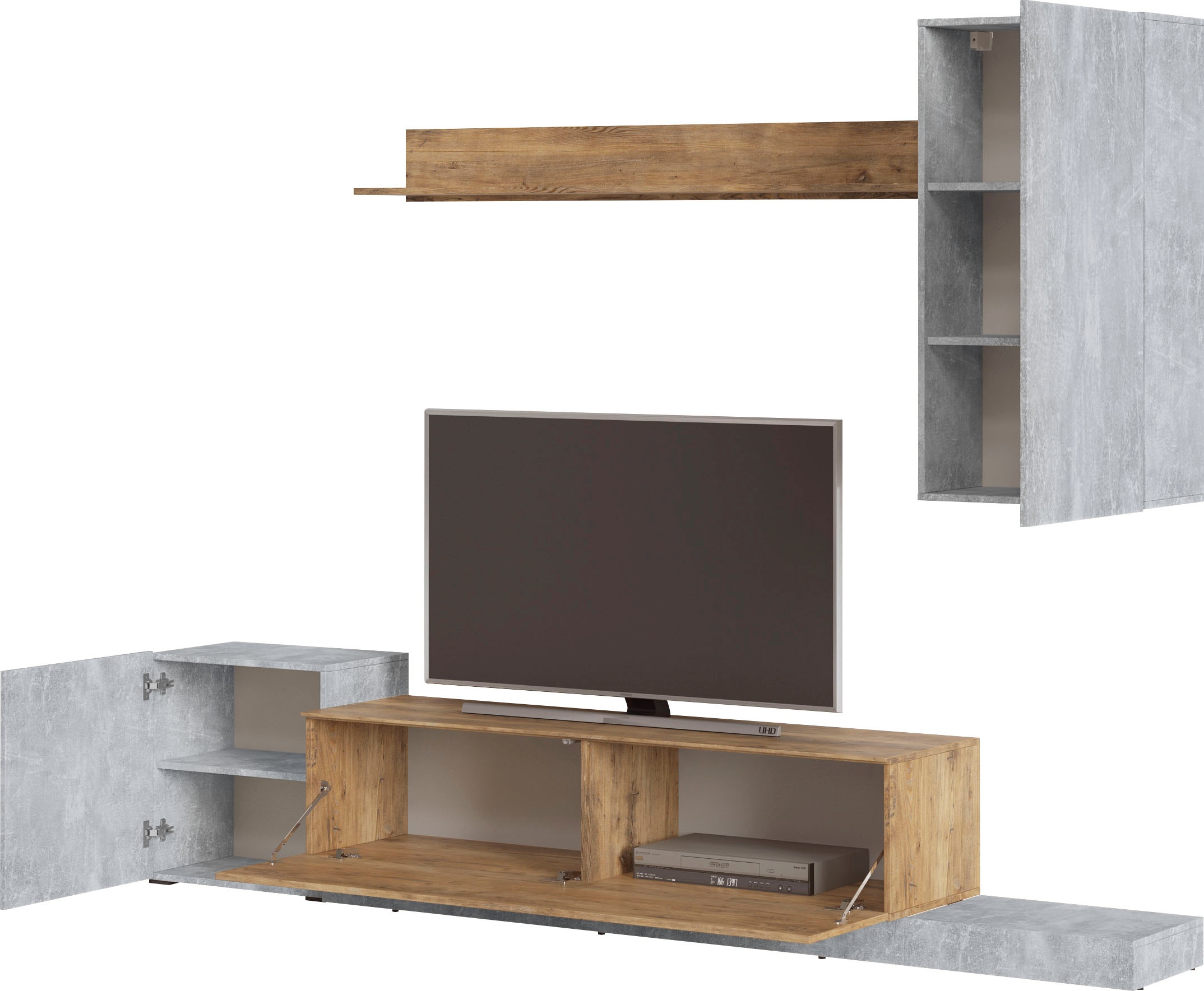 Home affaire Wohnwand "Rimini" Set, 4 Stk. tlg. günstig online kaufen