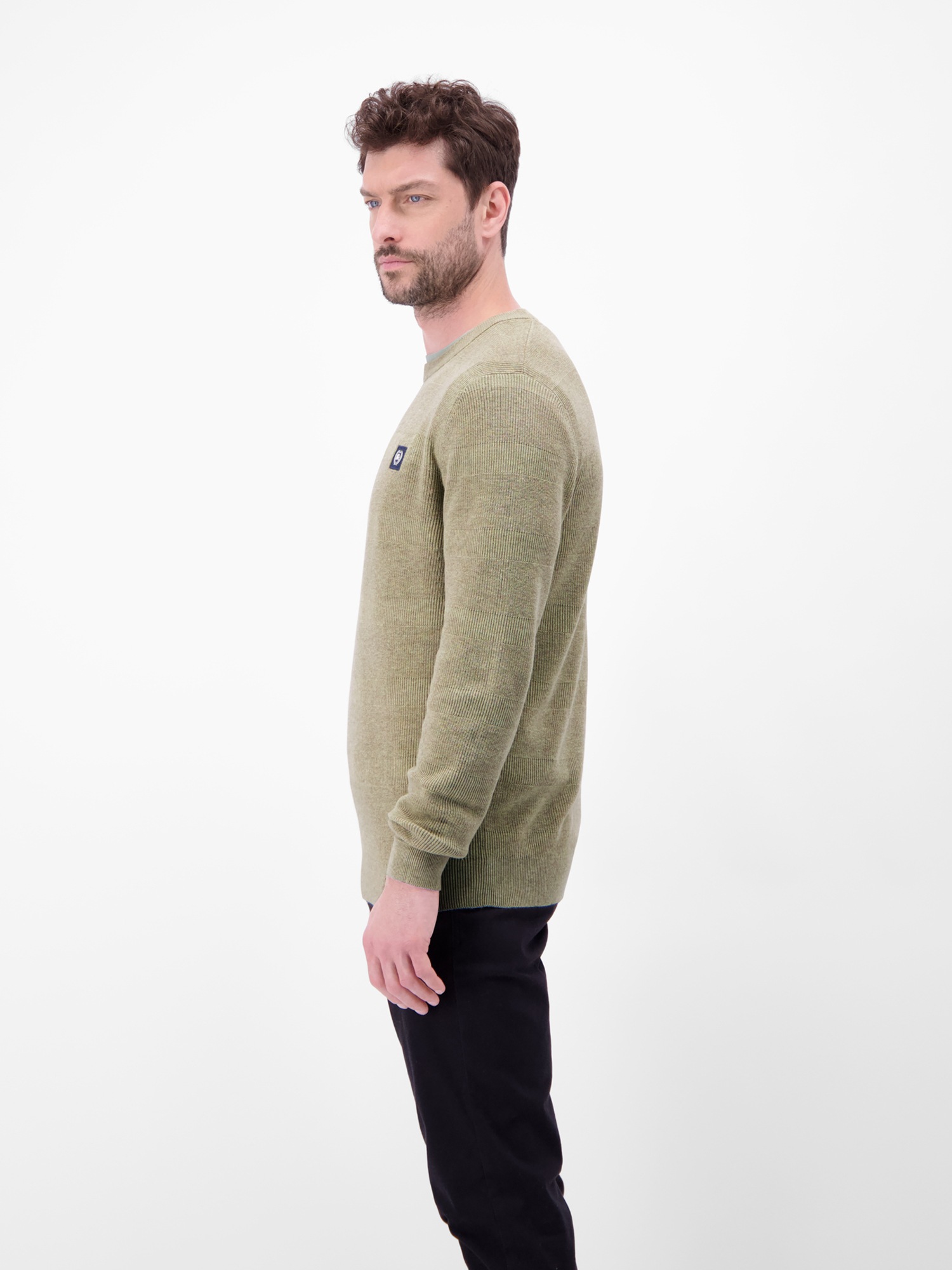 Thumbnail - LERROS Strickpullover "LERROS Strickpullover für Herren, tonal gestreift"