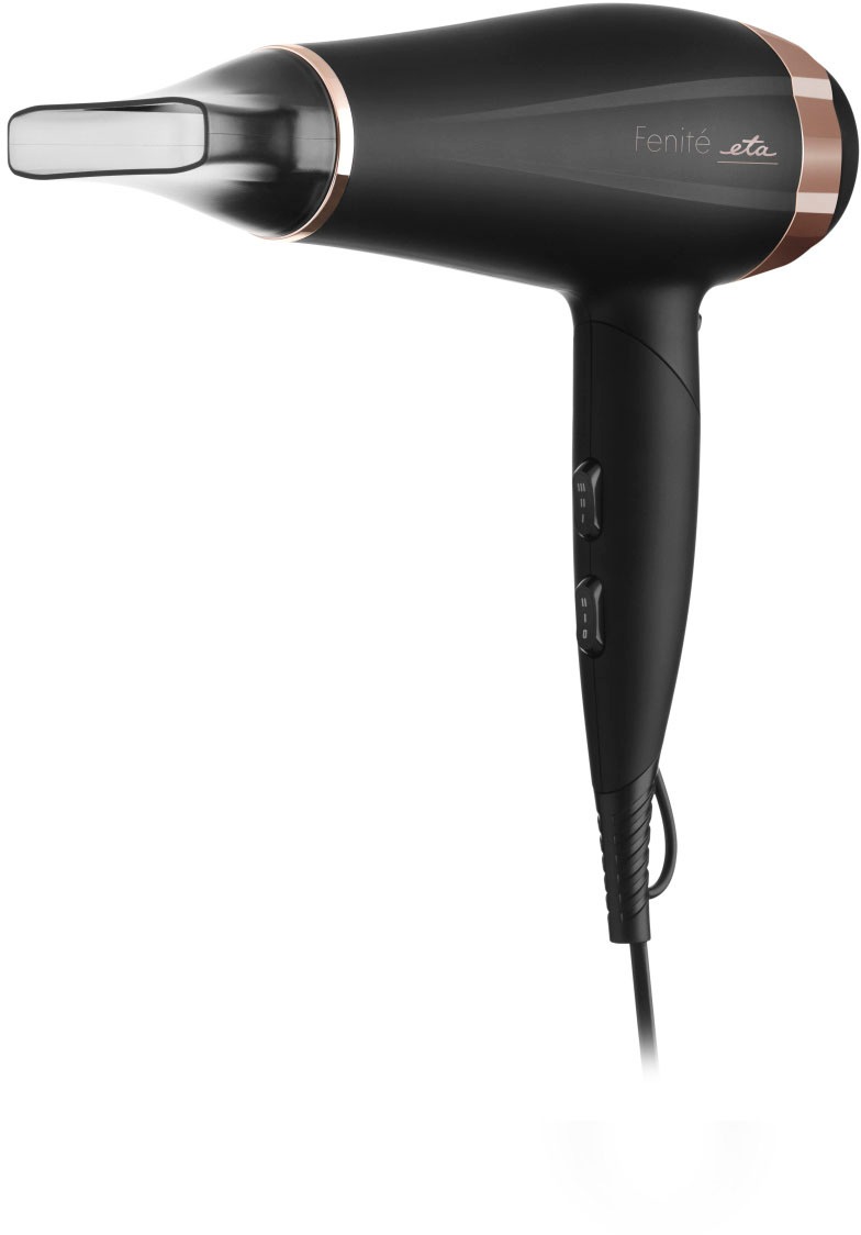 Thumbnail - eta Ionic-Haartrockner "Fenité Black ETA732090020" 2.400 W 2 Aufsätze DC Motor
