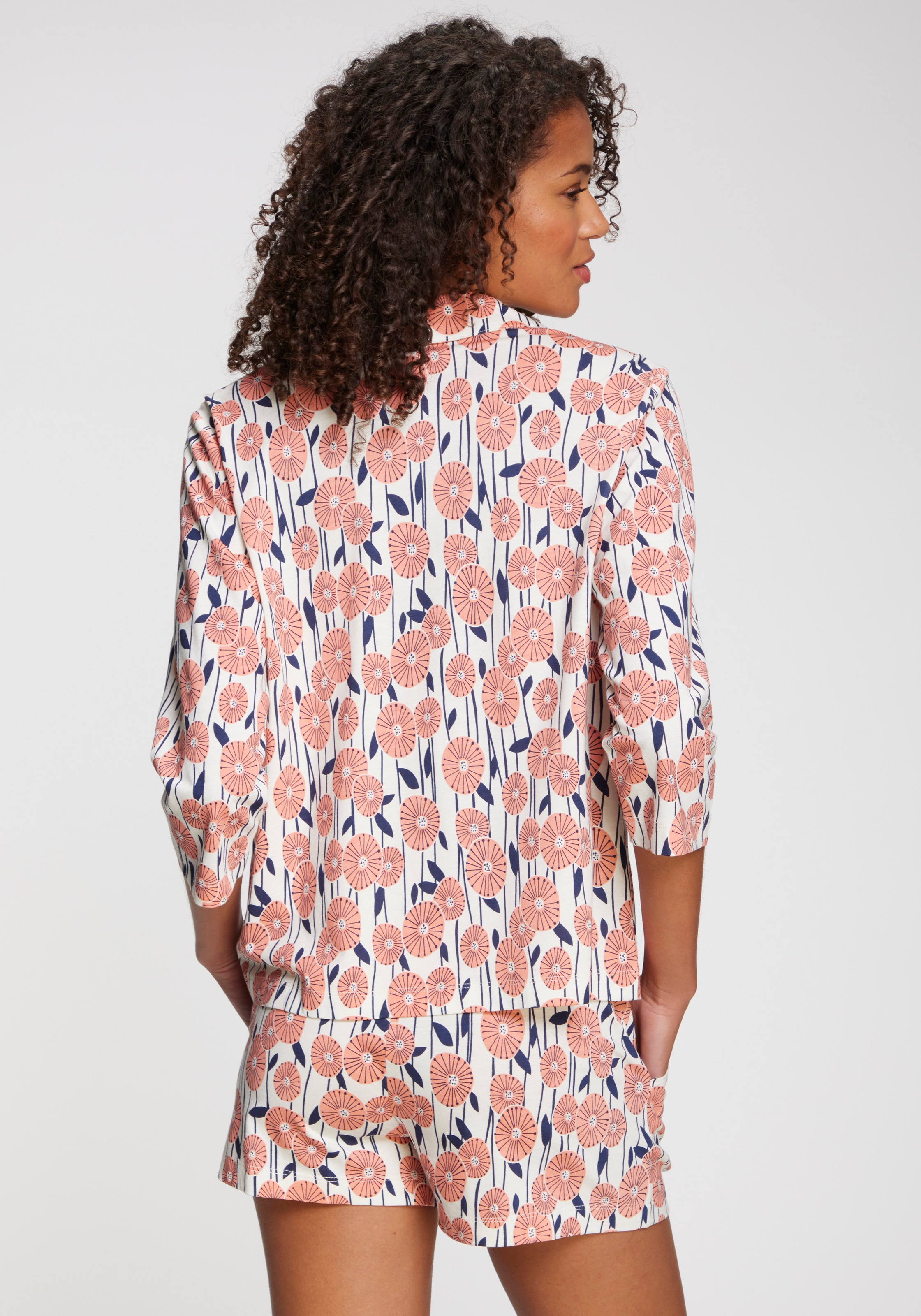 Thumbnail - Vivance Dreams Pyjamaoberteil Mit schönem Alloverdruck