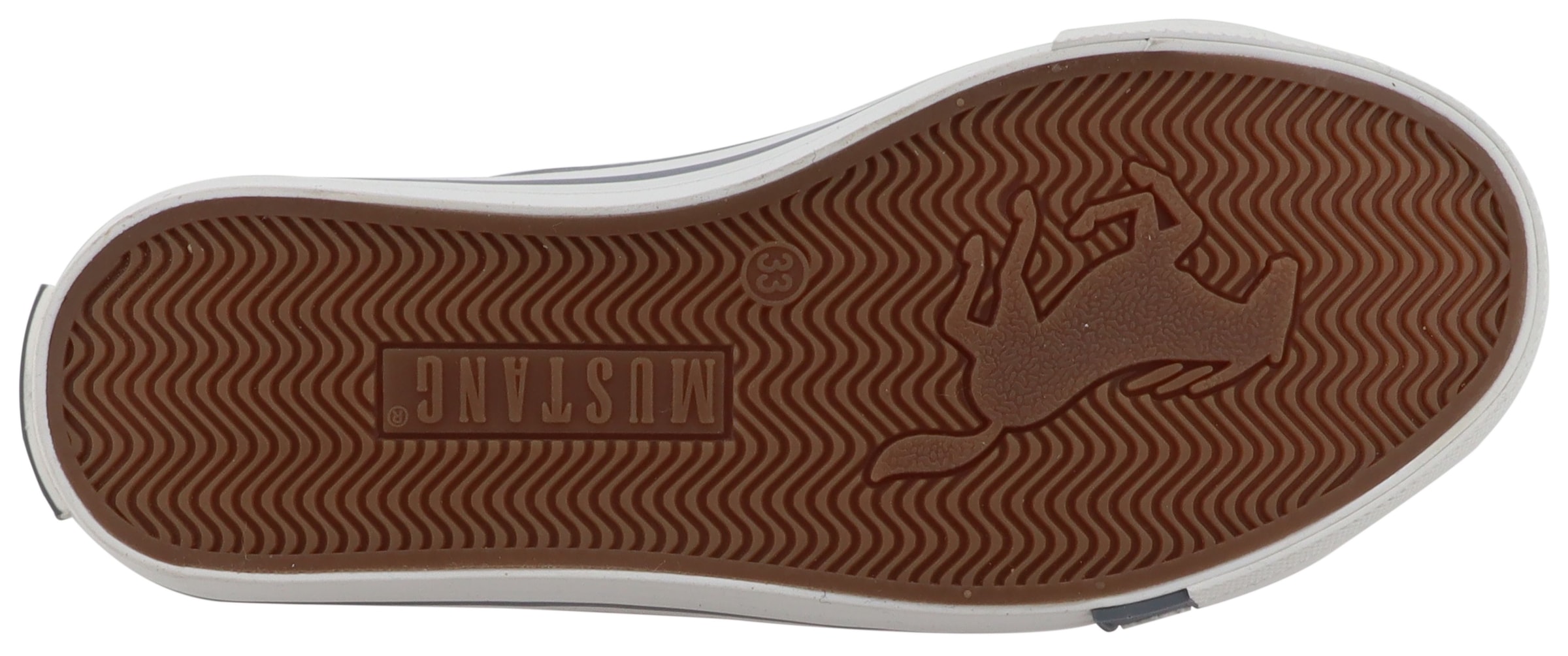 Mustang Shoes Sneaker »Gaspare«  Schnürboots, Freizeitschuh mit hübscher Blüenstickerei