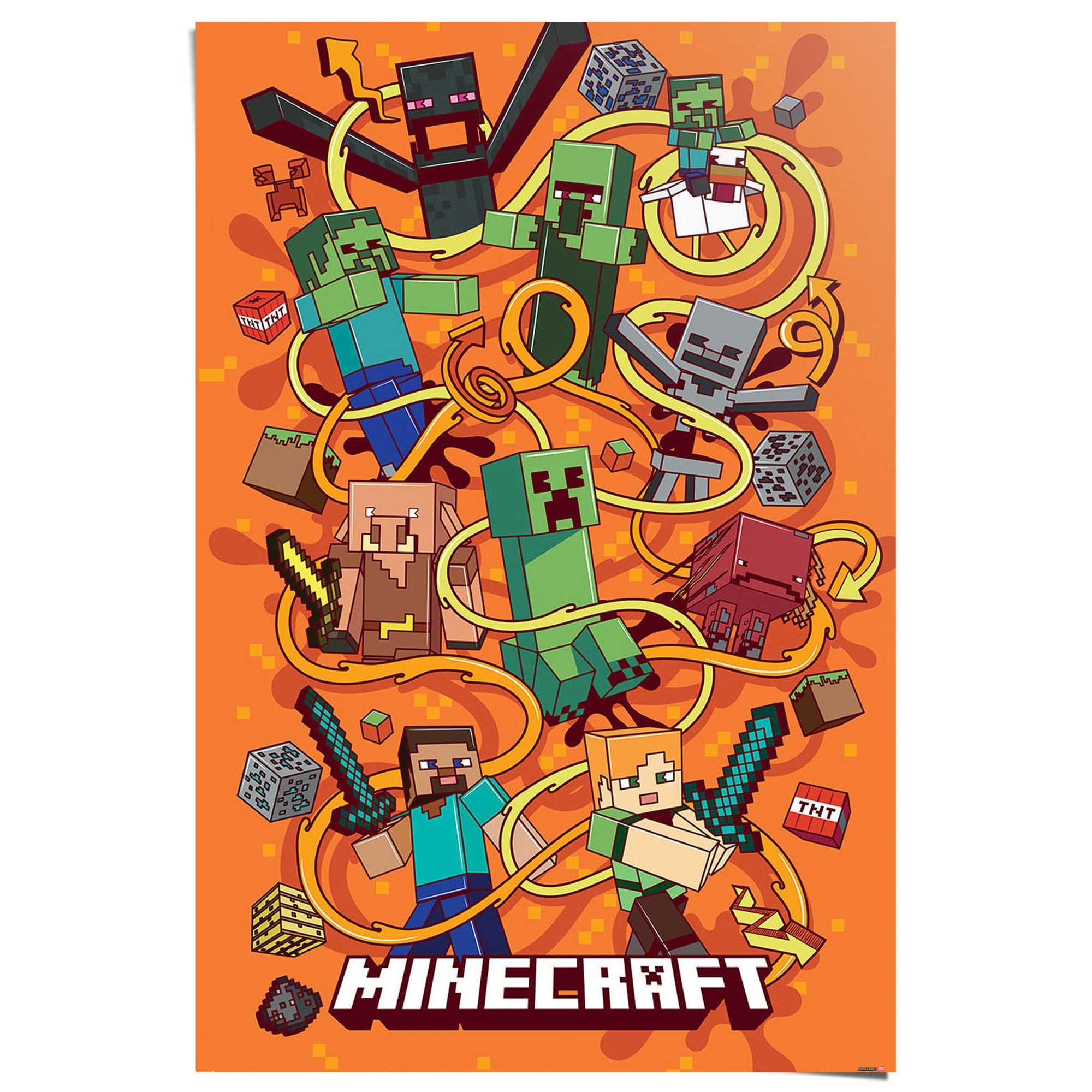 Reinders Poster "Minecraft - funtage montage" günstig online kaufen