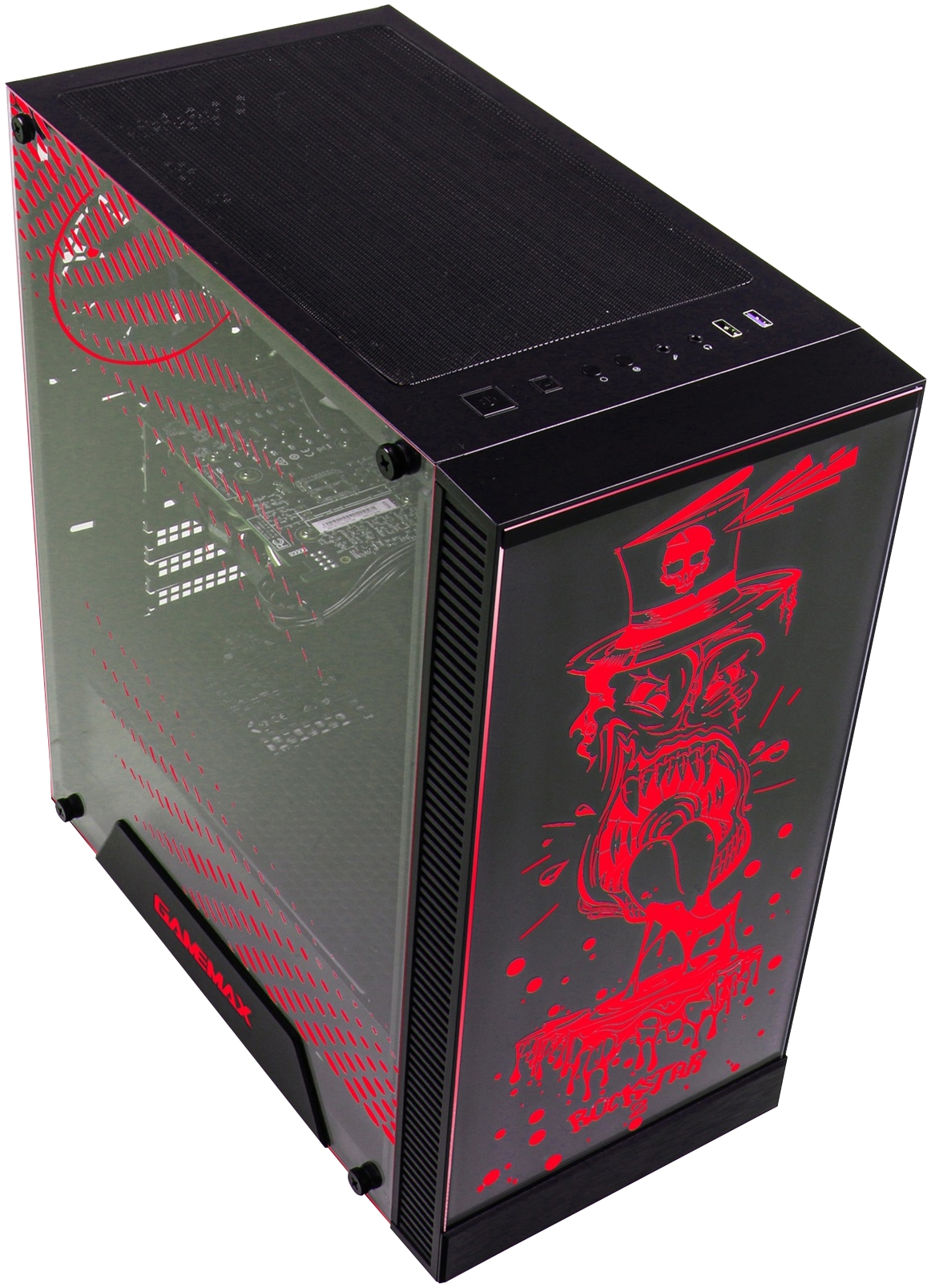 GAMEMAX Gaming-PC-Komplettsystem »GigaDeal Rockstar 2790 AMD Ryzen 5 7500F 16GB DDR5 1TB SSD RTX 5070« 32 ″ AMD Ryzen 5 GeForce RTX™ 5070 16 GB RAM 1.000 GB SSD Windows 11, DDR5 RAM + Gigabyte GS32QCA LED-Monitor Curved, 80 cm 32"