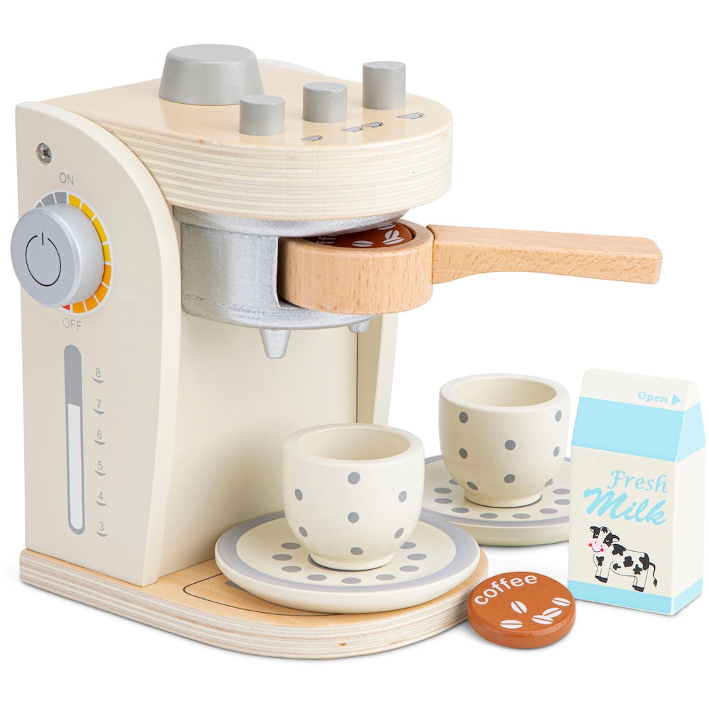 New Classic Toys® Kinder-Kaffeemaschine »Holzspielzeug, Bon Appetit - Kaffeemaschine, Creme«