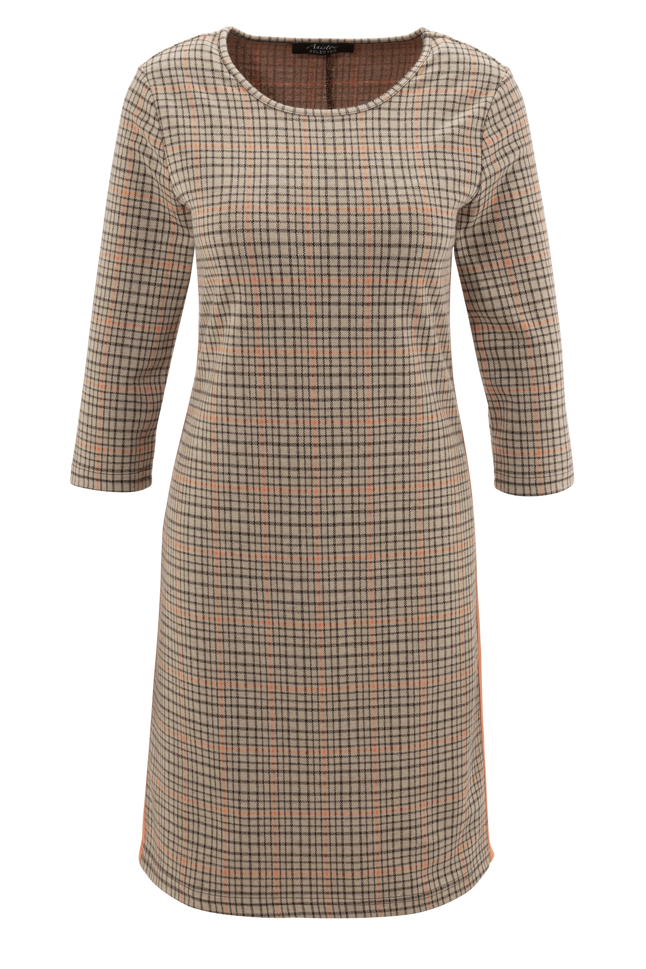 Aniston für Jerseykleid, Zierbändern NEUE SELECTED mit bestellen KOLLEKTION BAUR | orangefarbenen -