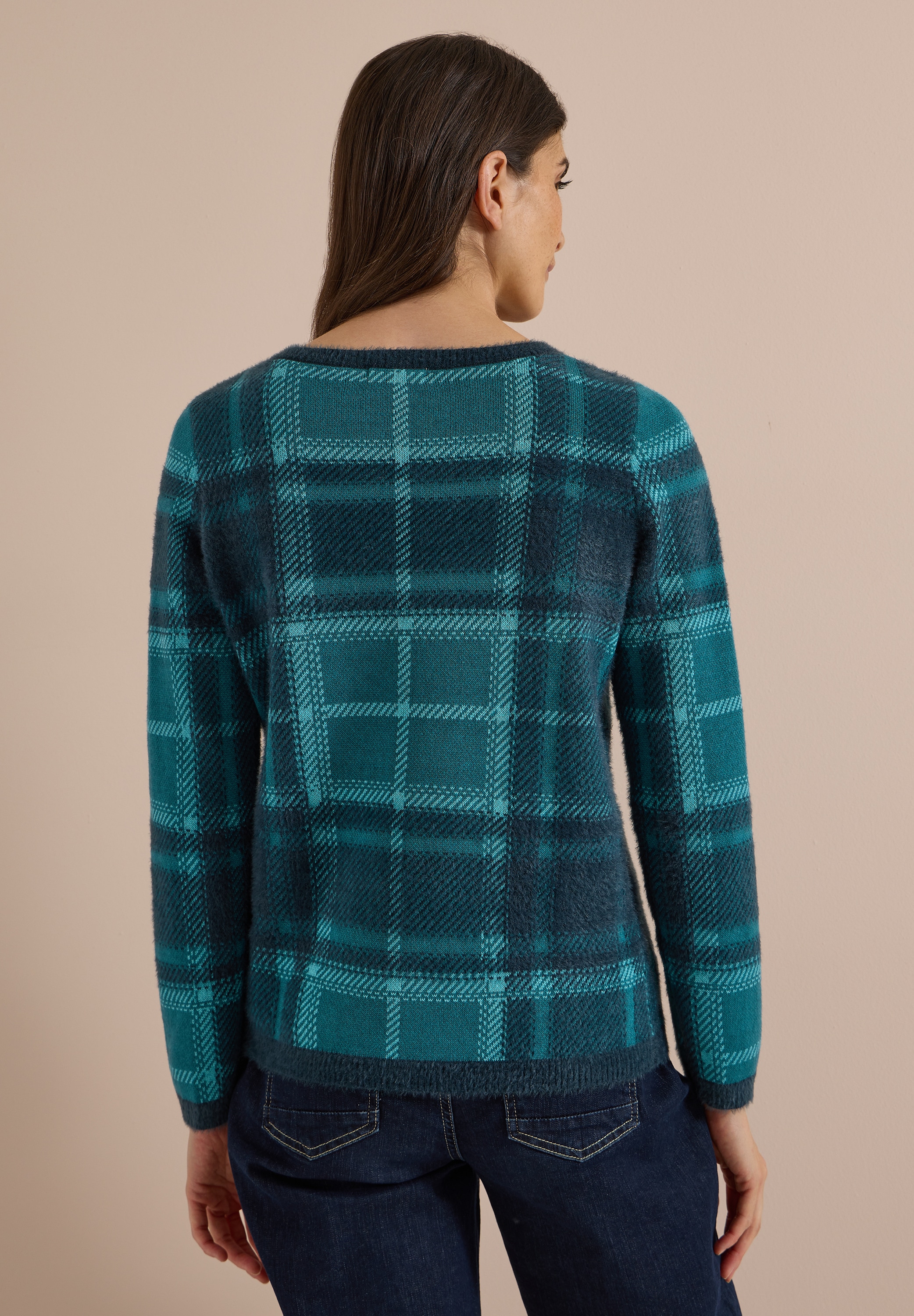 Cecil Strickpullover mit Karomuster