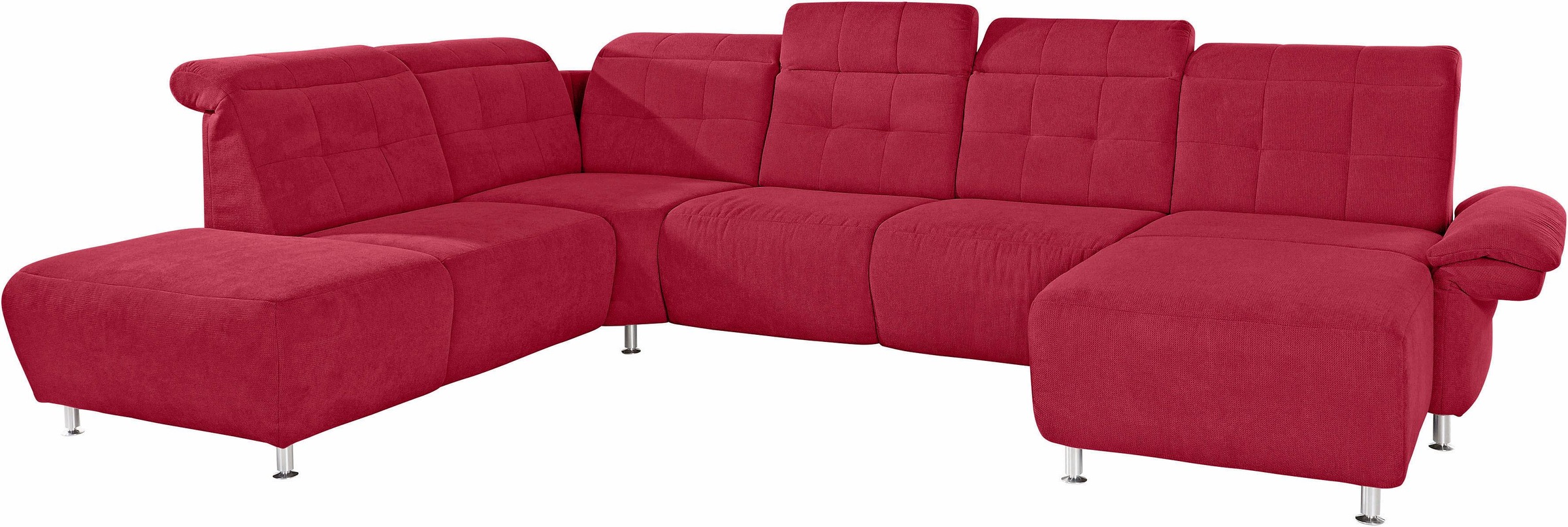 Home affaire Wohnlandschaft "Manhattan U-Form" 2 Sitze mit elektrischer Rel günstig online kaufen