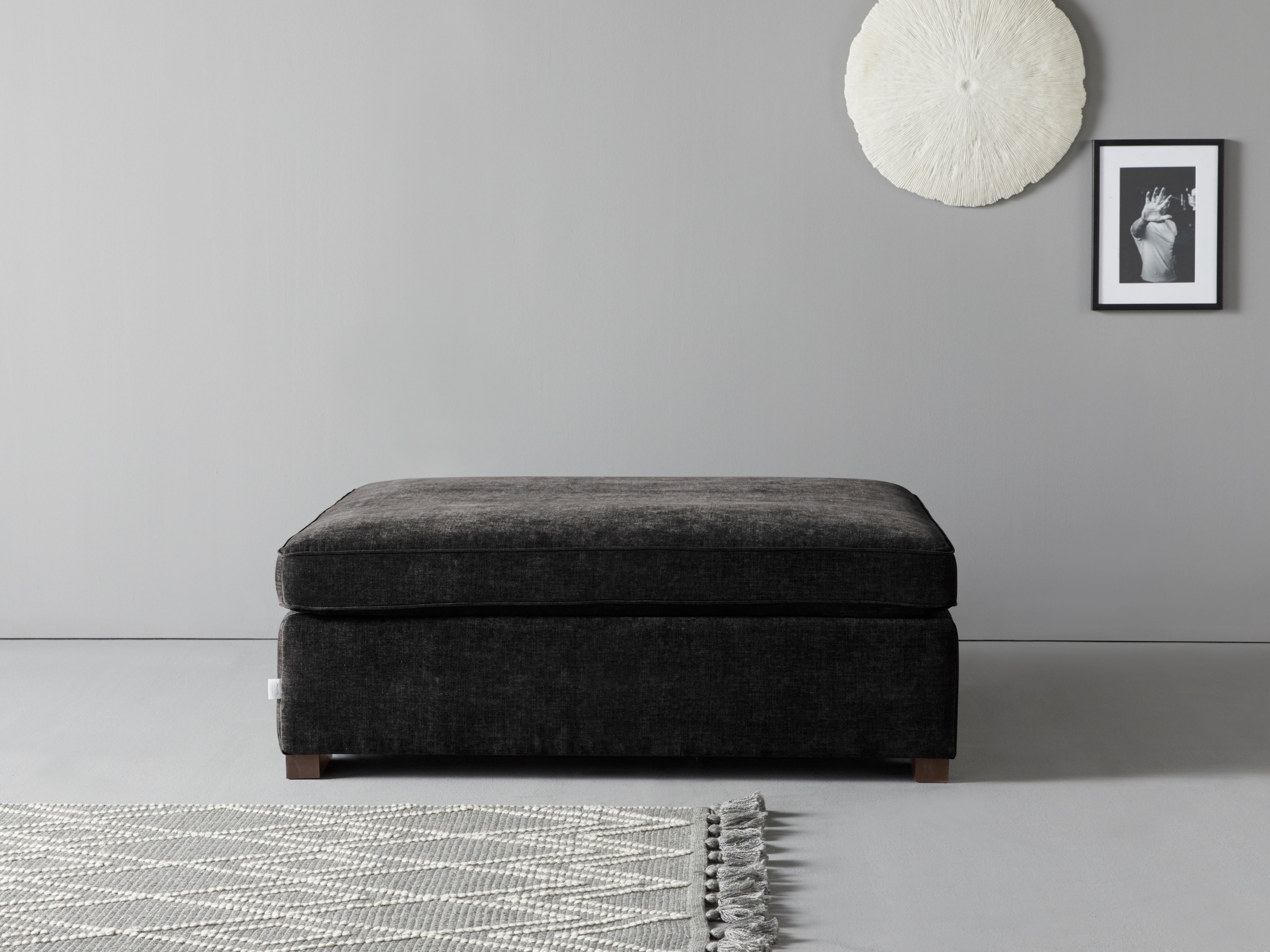 Home affaire Polsterhocker "Skara XXL", Passend zur Serie "Skara XXL". günstig online kaufen