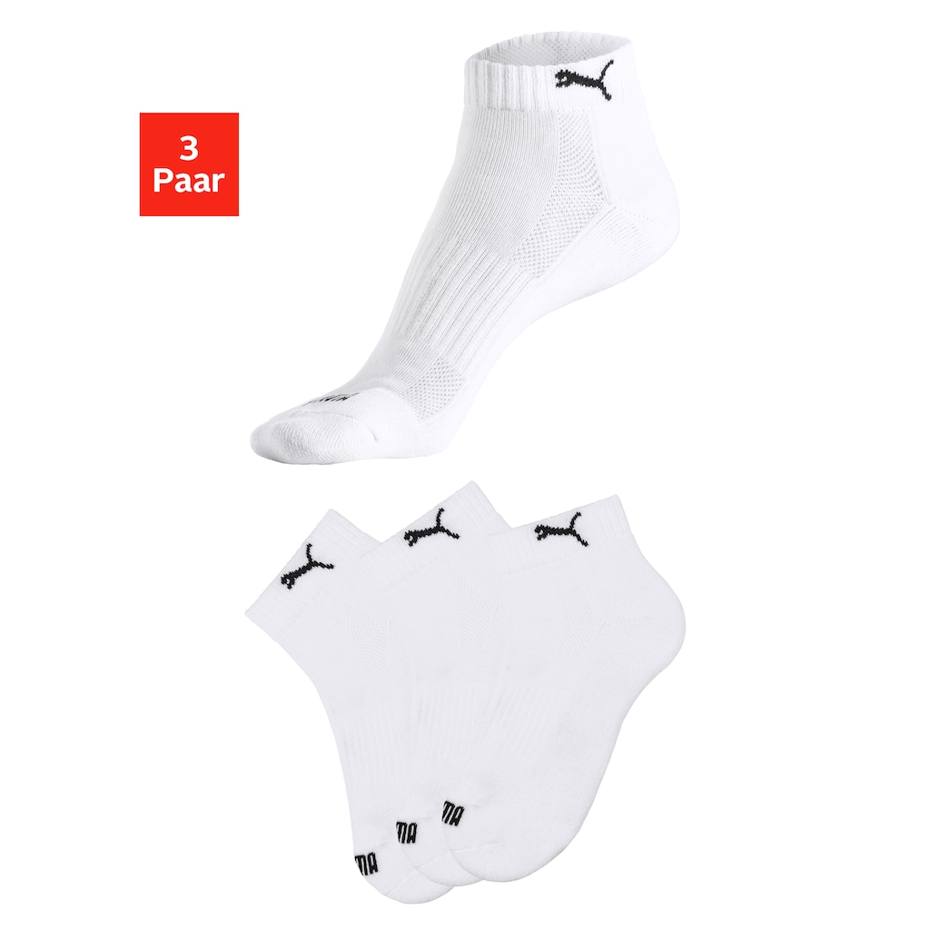 PUMA Kurzsocken, (3 Paar), mit Frotteesole