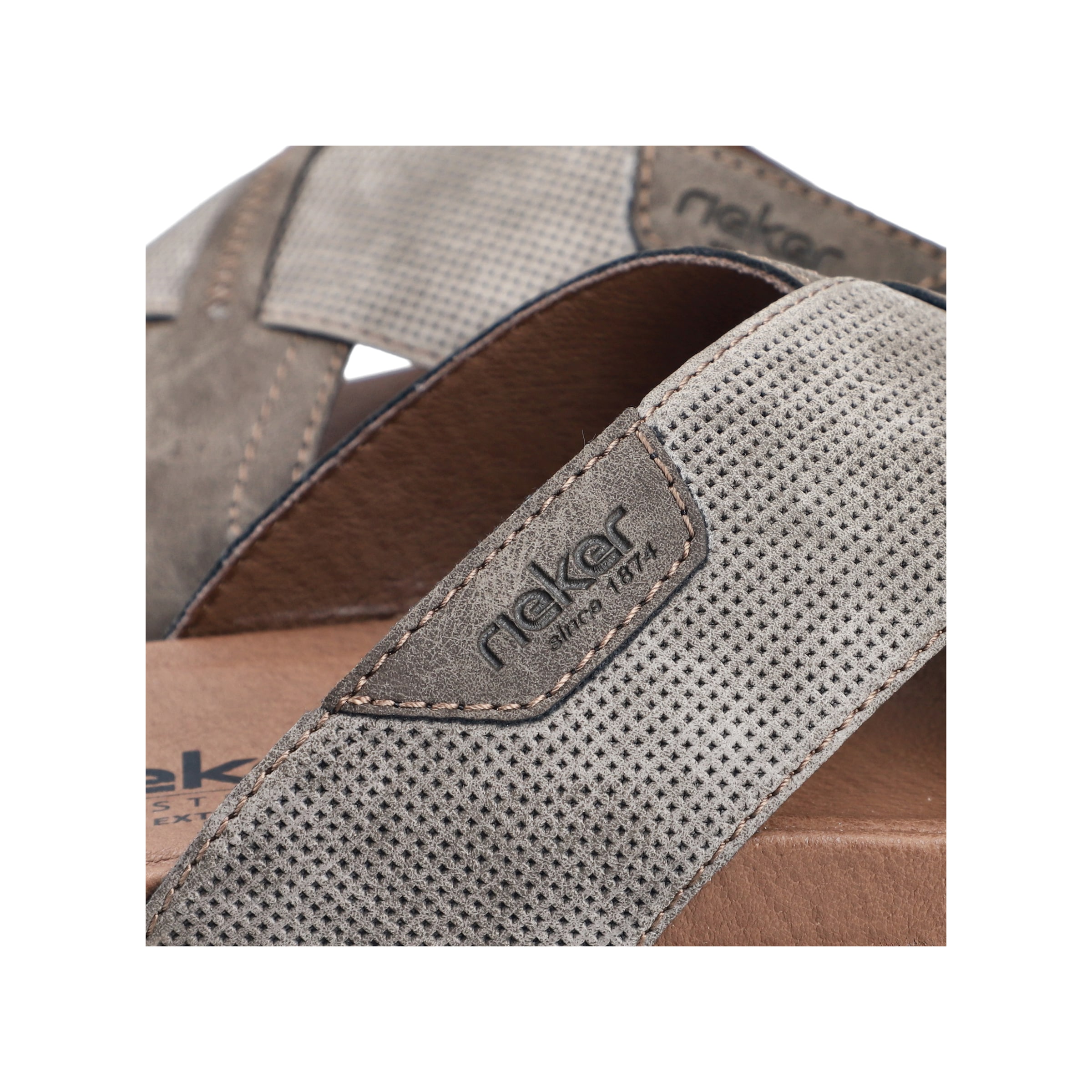 Rieker Pantolette  Sommerschuh, Hausschuh, Urlaubsschuh in bequemer Form
