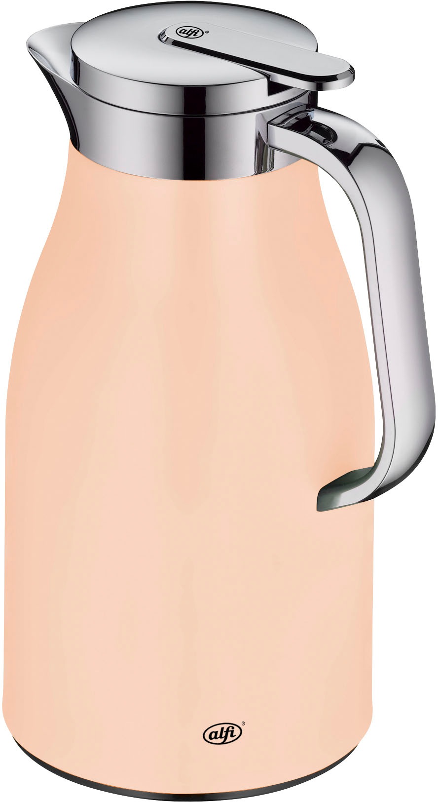 Alfi Isolierkanne »SKYLINE, mit Hartglaseinsatz und ergonomischem Griff« 1 l 1 Stk. tlg. 12h heiß & 24h kalt, Drehverschluss mit bequemem Druckknopf