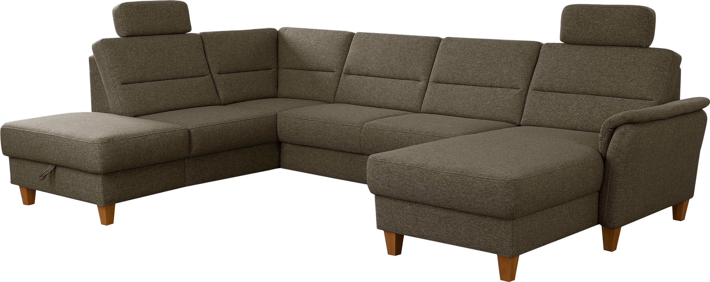 Thumbnail - Home affaire Wohnlandschaft "Palmera U-Form, B: 308 cm" optional Bettfunktion & Bettkasten, Federkern