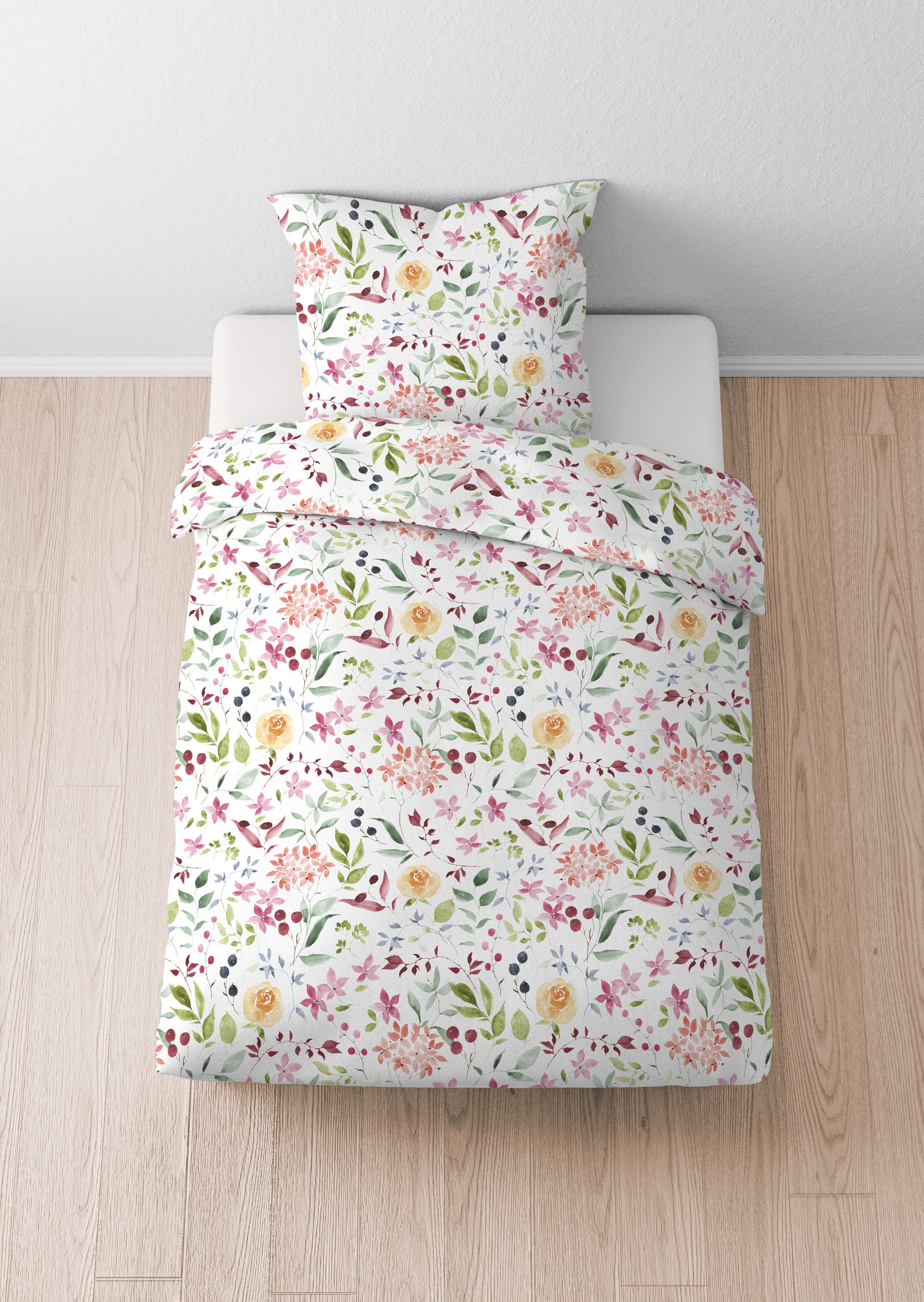 Castell - Markenbettwäsche Bettwäsche »20762« 2 absolut bügelfrei, 100% Baumwolle, mit Reißverschluss, ganzjährig