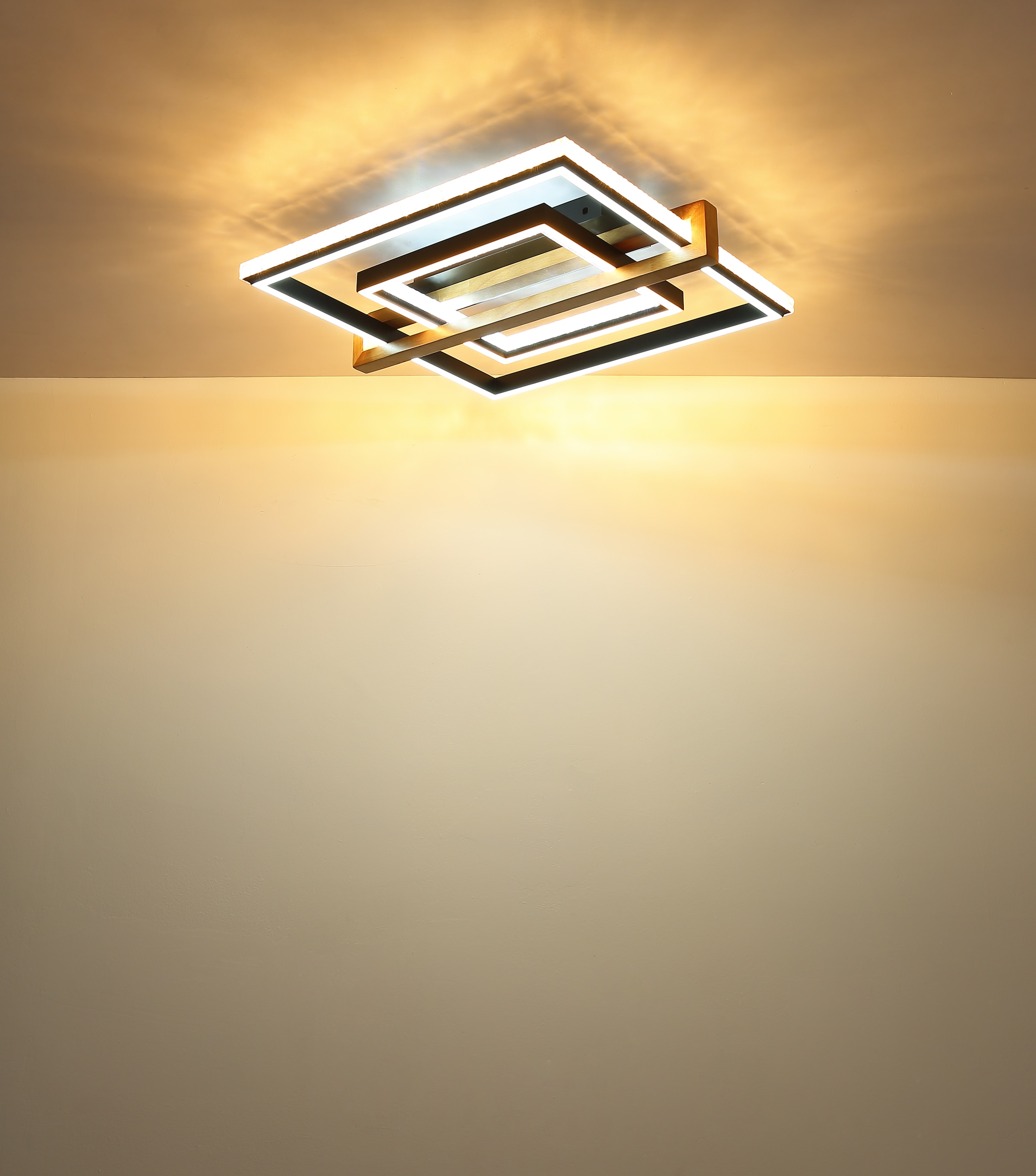 GLOBO LIGHTING Deckenleuchte »DELORIS« LED-Modul 1 Stk. warmweiß - kaltweiß Deckenlampe Wohnzimmer-Leuchte Schlafzimmer-Leuchte Flur Küche