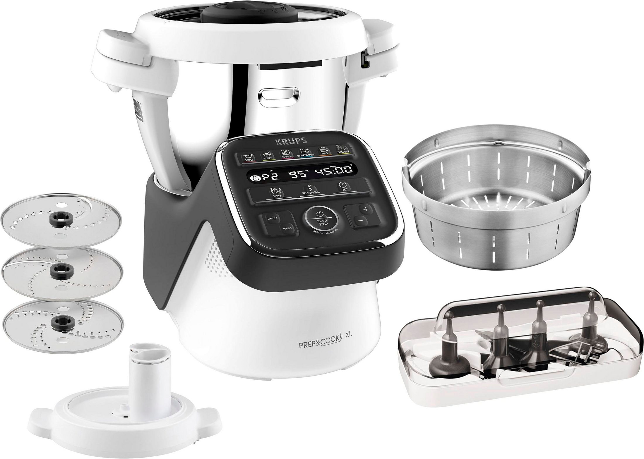 »HP50A8 mit Kochfunktion BAUR Prep&Cook Krups bestellen Küchenmaschine online XL« |