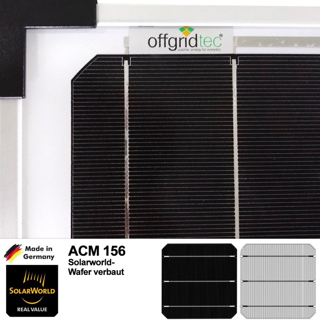 offgridtec Solarmodul »100W Mono Solarpanel 12V«