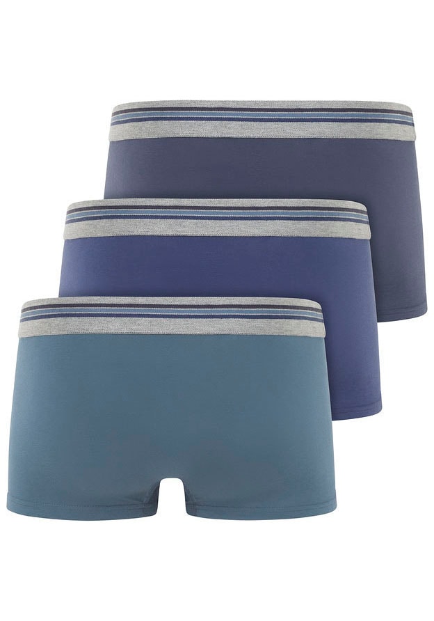 Jockey Trunk »Cotton Stretch«, (3er Pack), mittlere Bundhöhe