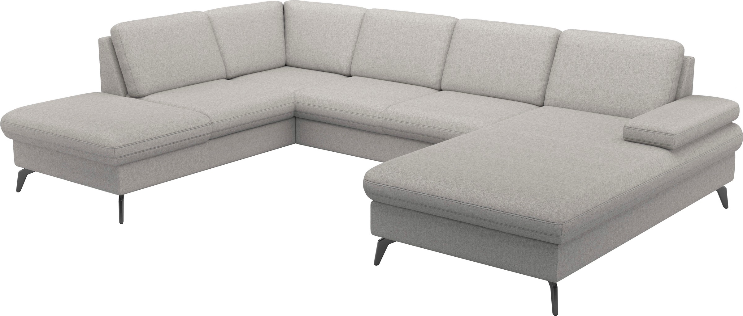 sit&more Wohnlandschaft »Morris Jubi U-Form«, inkl. Armteilfunktion und 1 Zierkissen, wahlweise mit Bettfunktion