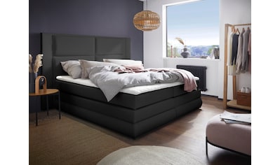 Boxspringbett Copenhagen, inklusive Bettkasten und Topper, wahlweise mit LED-Beleuchtung