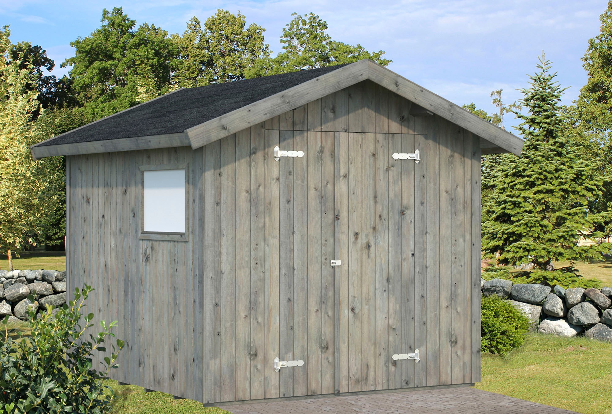 Palmako Gerätehaus "Nils", grau günstig online kaufen