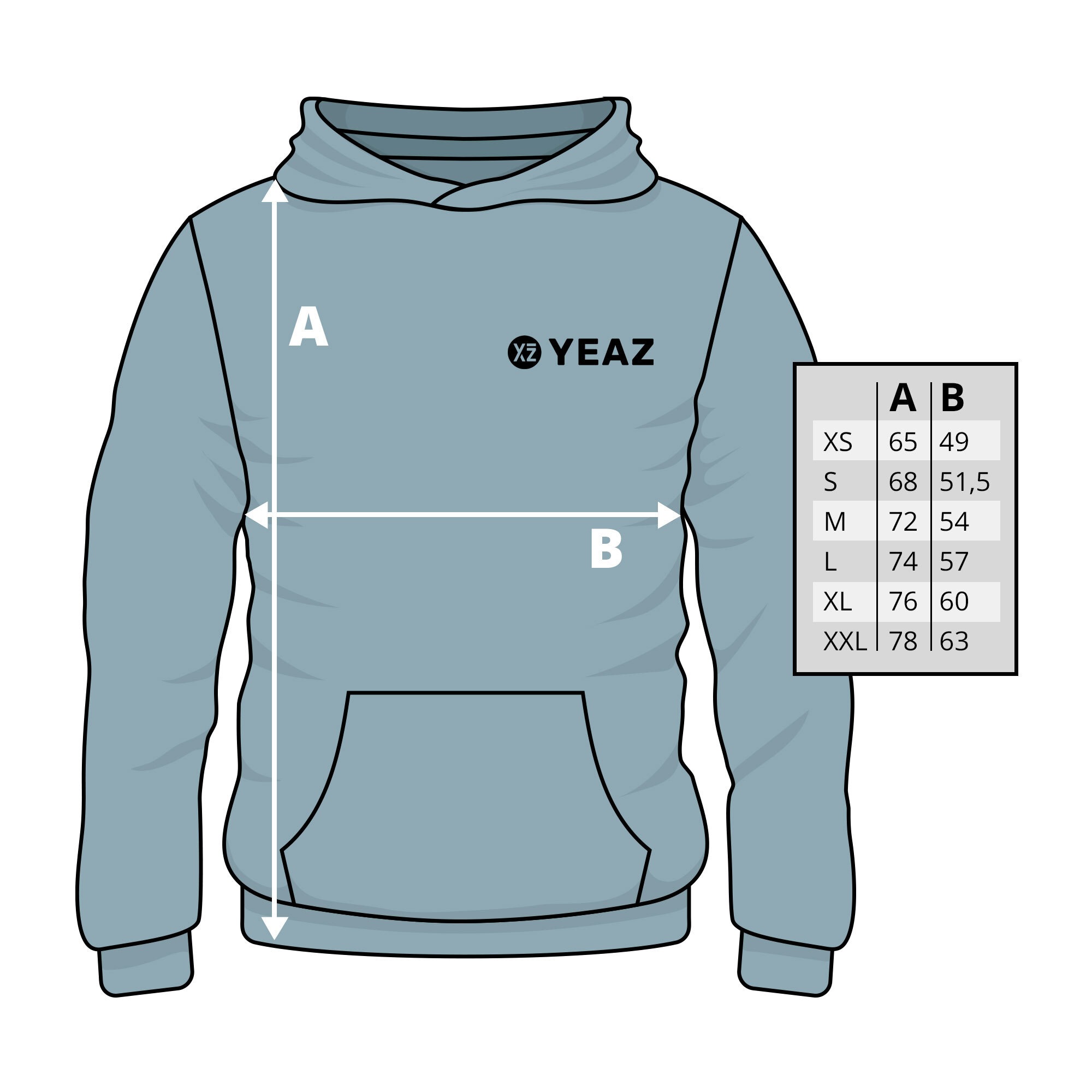 Yeaz Cushy Hoodie Light Grey 4XL 3