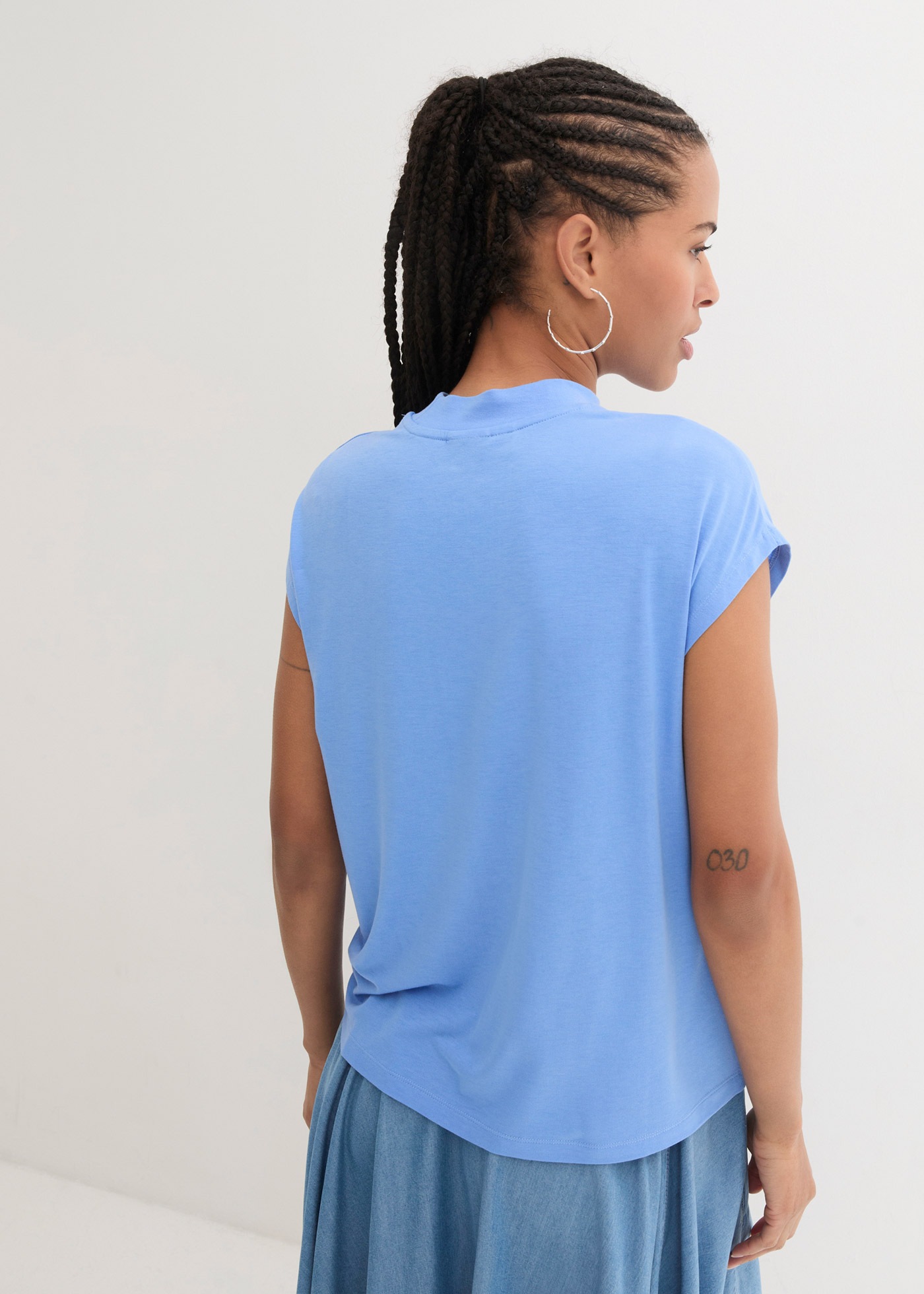 Thumbnail - bonprix T-Shirt "T-Shirt aus softer Viskose" lässige Passform, Kurzarm, unifarben, aus Viskose