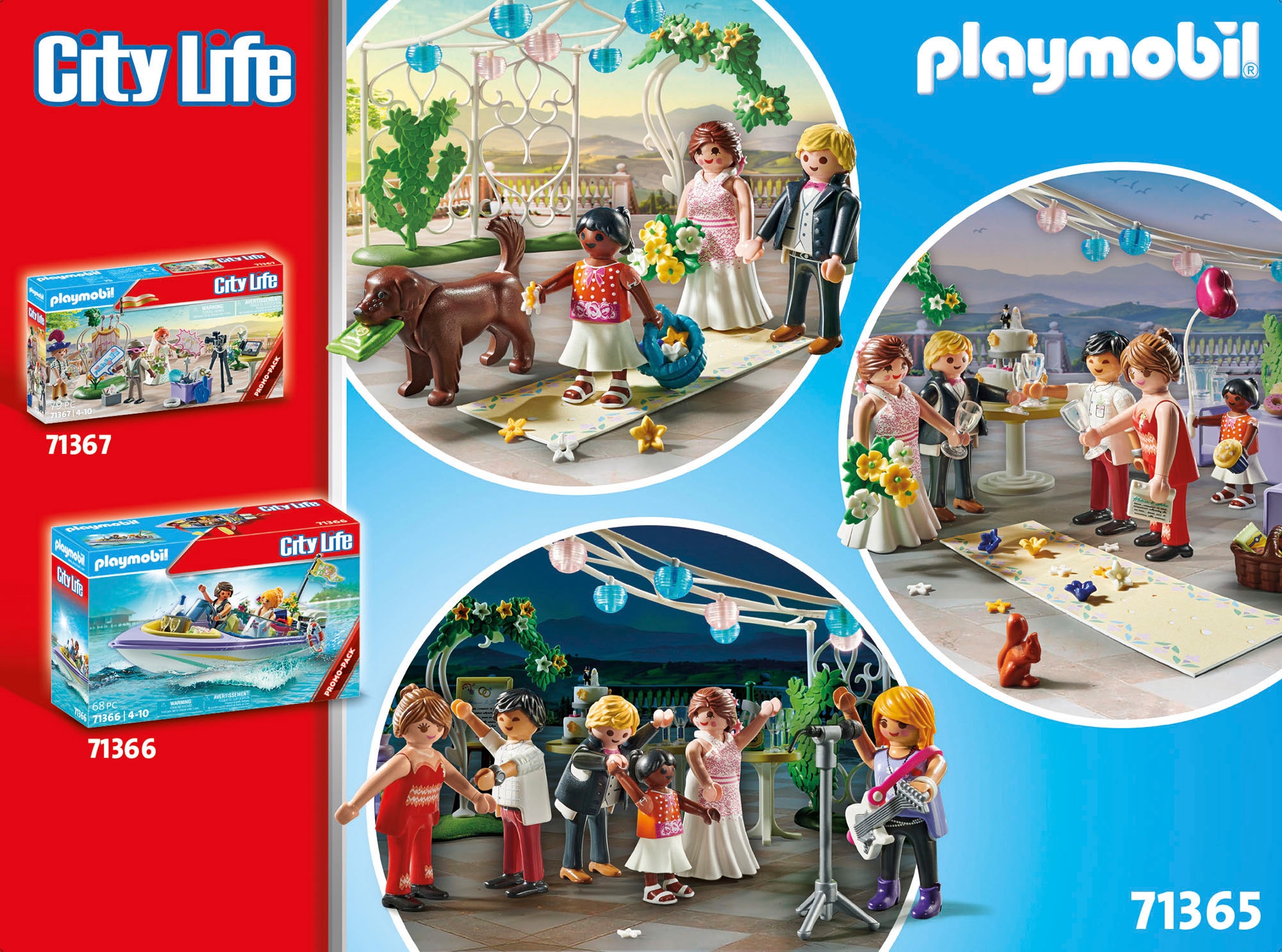 Playmobil® Konstruktions-Spielset »Hochzeitsfeier (71365), City Life«, (163 St.)