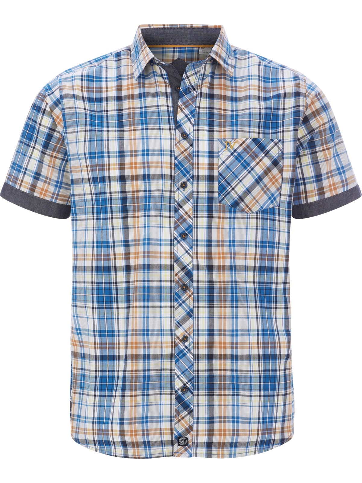 Jan Vanderstorm Kurzarmhemd "Kurzarmhemd WIKTHOR" 1 Stk. günstig online kaufen