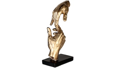 Dekofigur »Skulptur Two Hands, gold/schwarz«