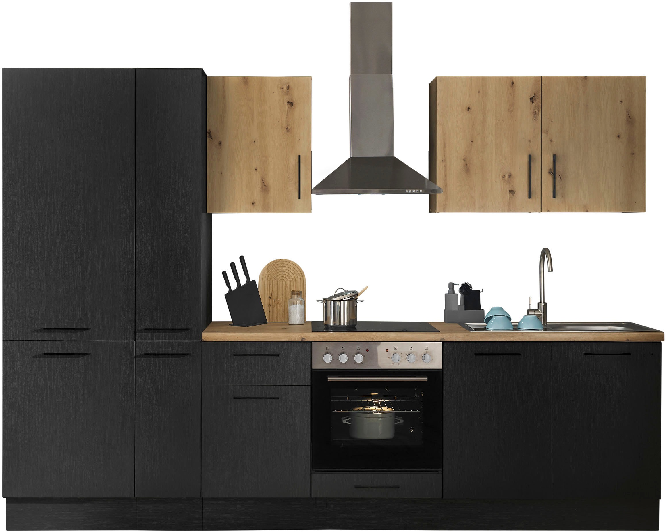 BASIC by Balculina Küchenzeile "Turin" Breite 300 cm, wahlweise mit E-Gerät günstig online kaufen