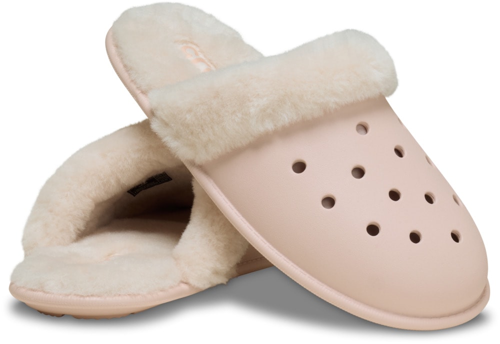 Crocs Pantoffel »Classic Fuzz Scuff«, mit gepolsterter Innensohle