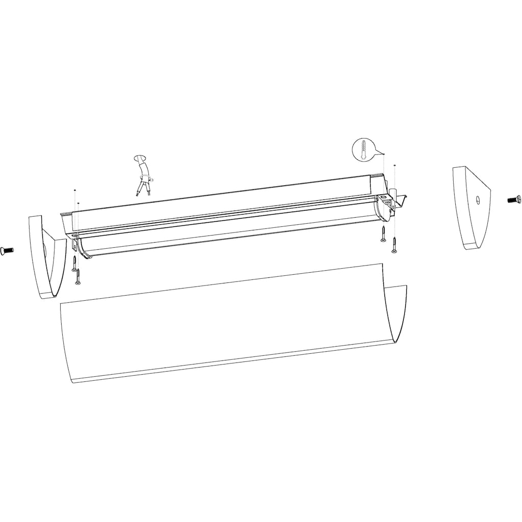 EGLO LED Bad-Wandleuchte »GITA 2«, Schutzart IP44