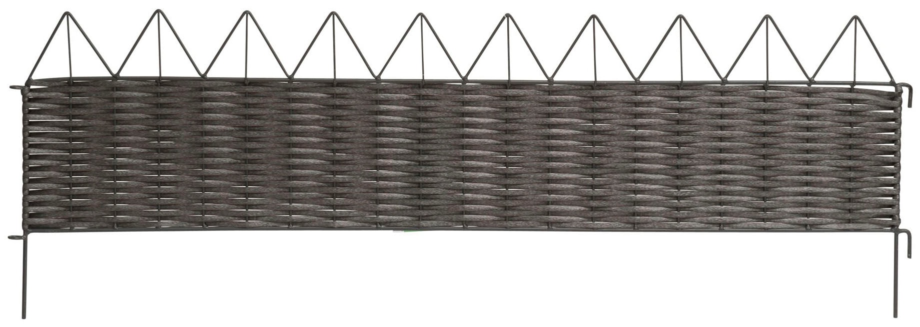 Windhager Beetumrandung "aus geflochtenem PVC Rattan für Blumen- und Gemüsebeete," Beetbegrenzung UV- und witterungsbeständig, 100 x 35 cm