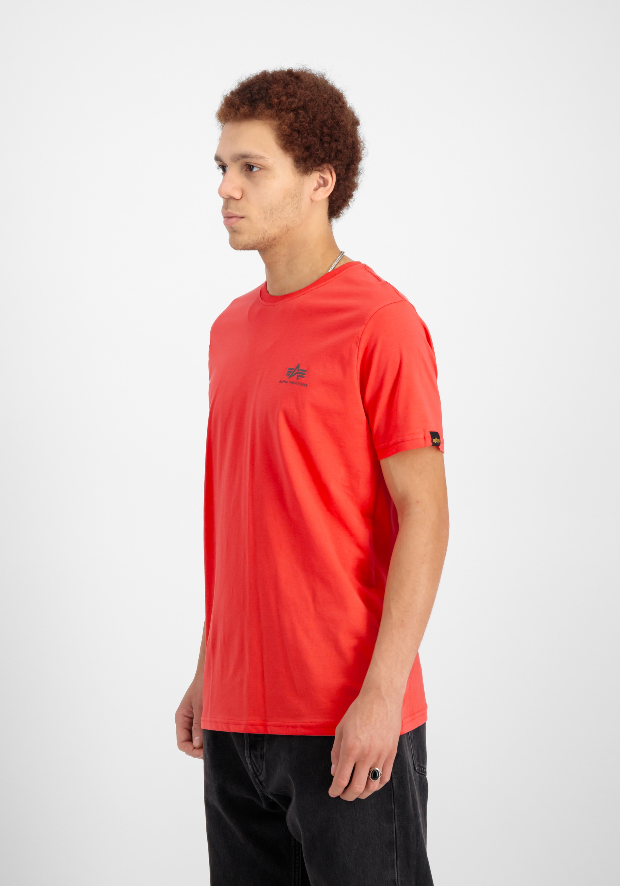 Alpha Industries Basic T Kurzarm T-Shirt Radiant Red 3XL 3