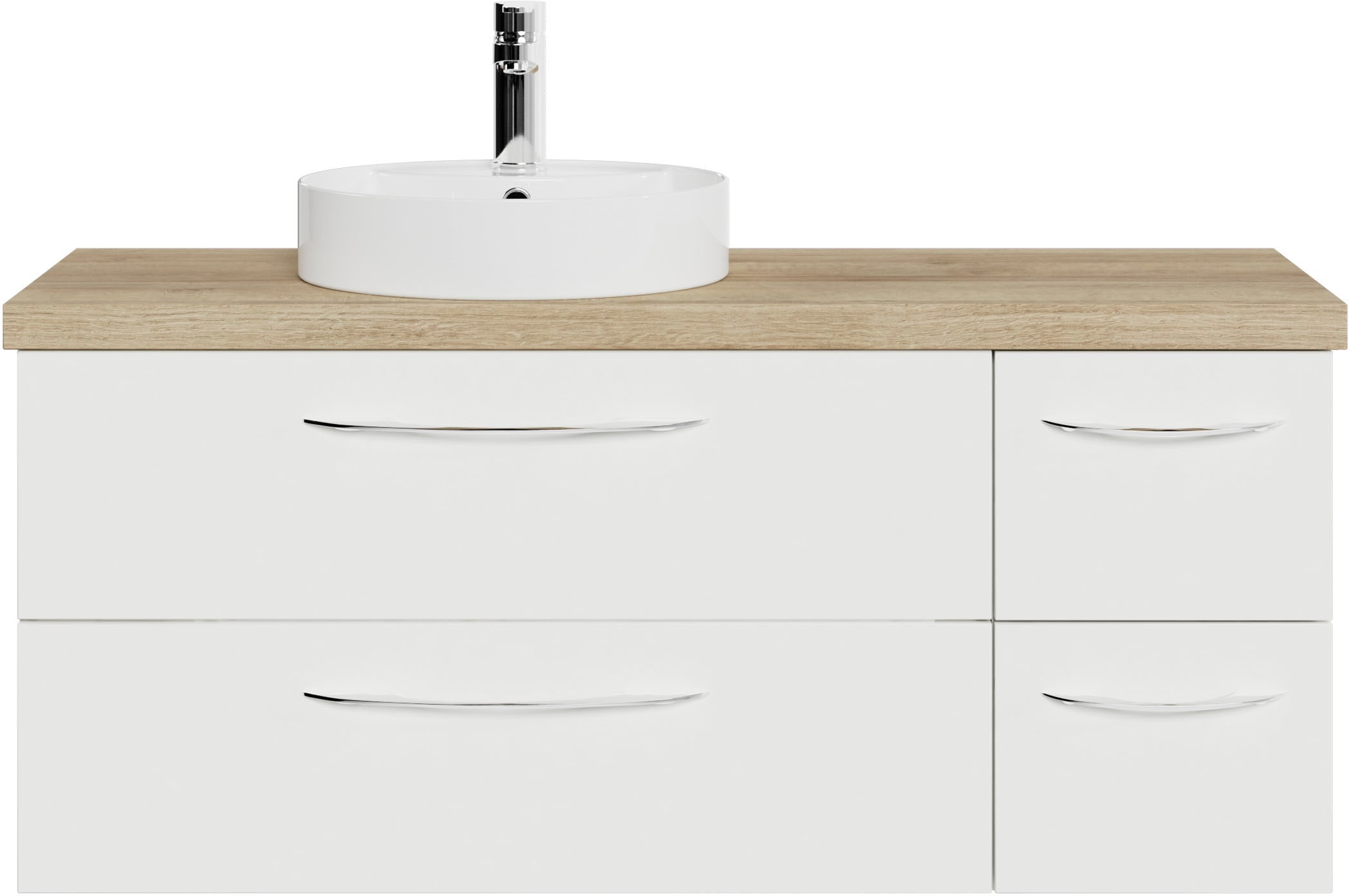 Saphir Waschtisch »Serie 4035«, 118 cm mit Keramik-Aufsatzbecken und Waschtischplatte