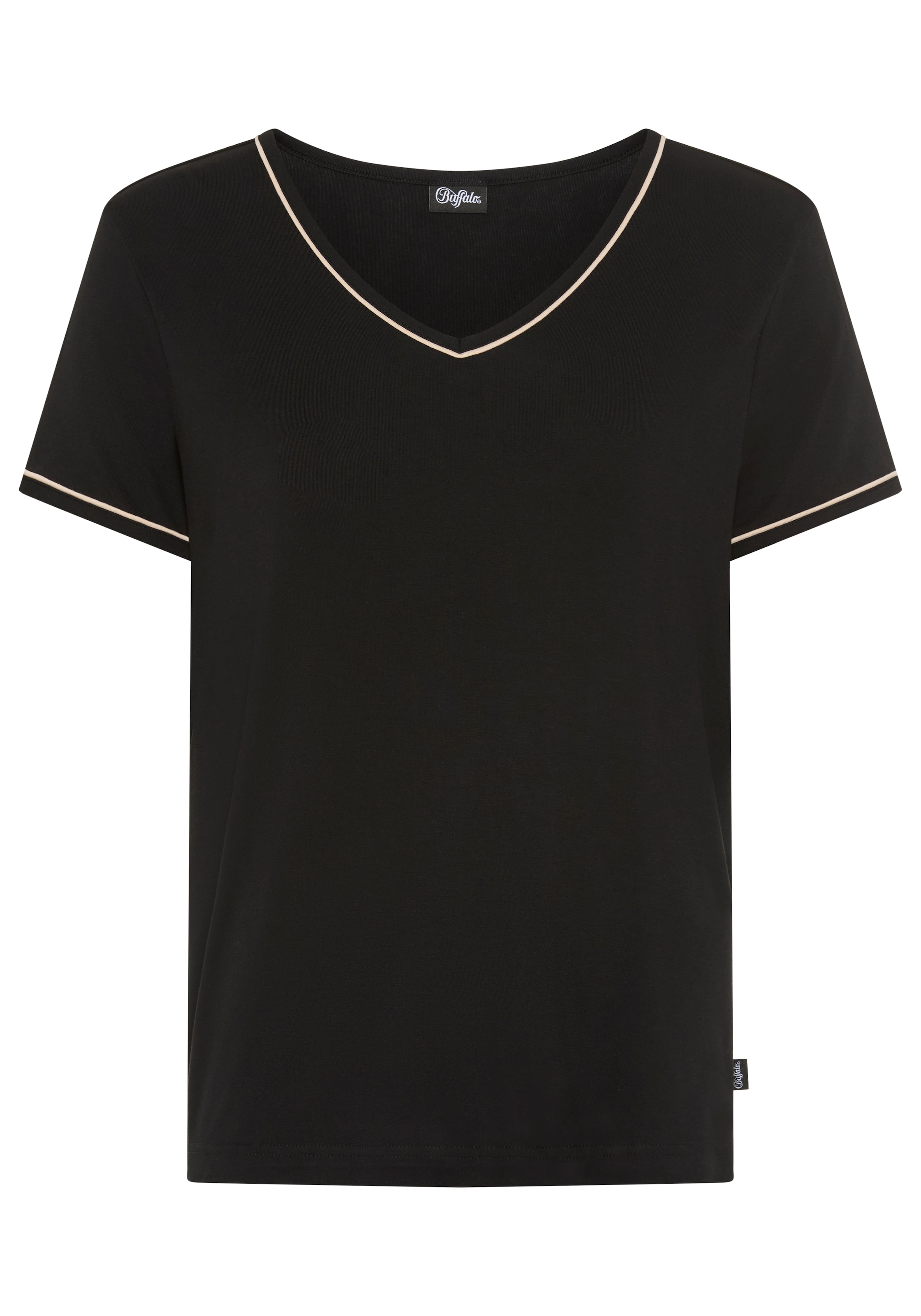 Buffalo Pyjamaoberteil 1-teilig, 1 mit modischen Paspeldetails günstig online kaufen