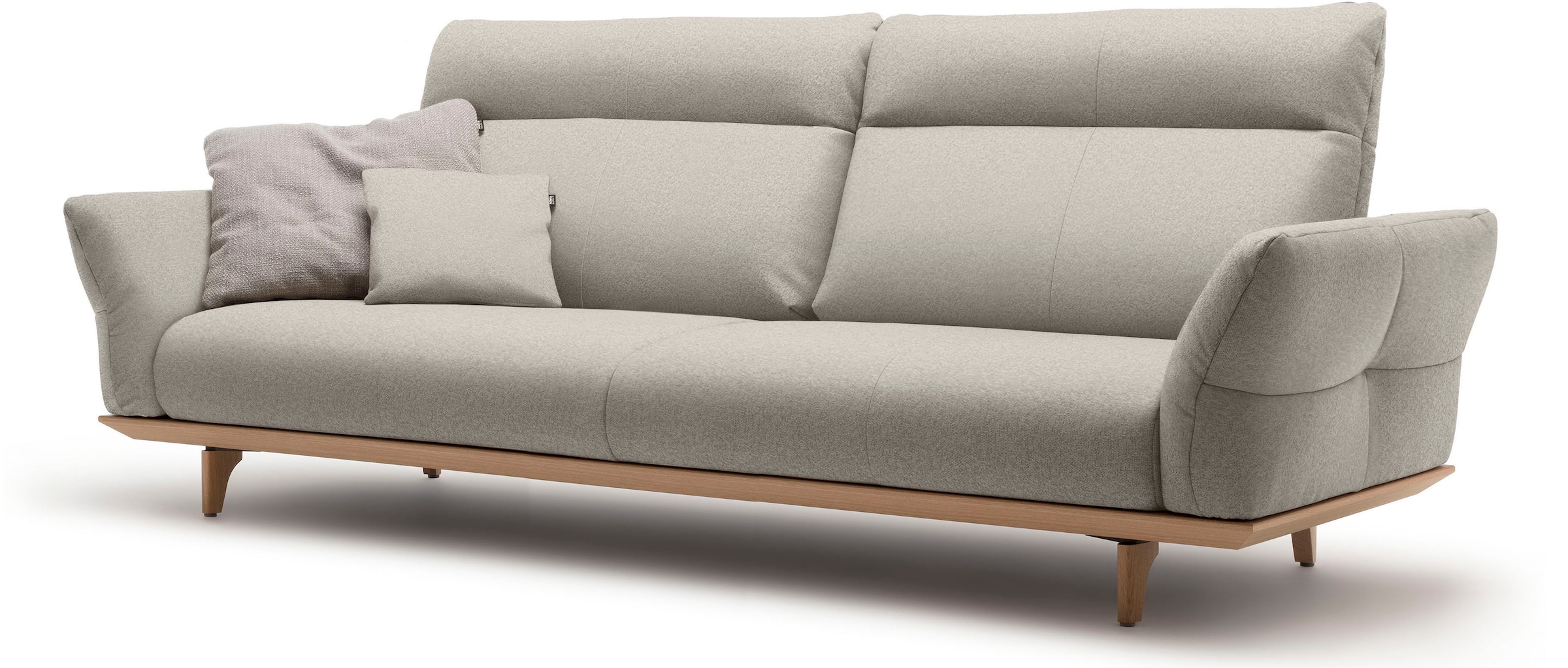 hülsta sofa 4-Sitzer »hs.460«, Sockel in Eiche, Füße Eiche natur, Breite 248 cm